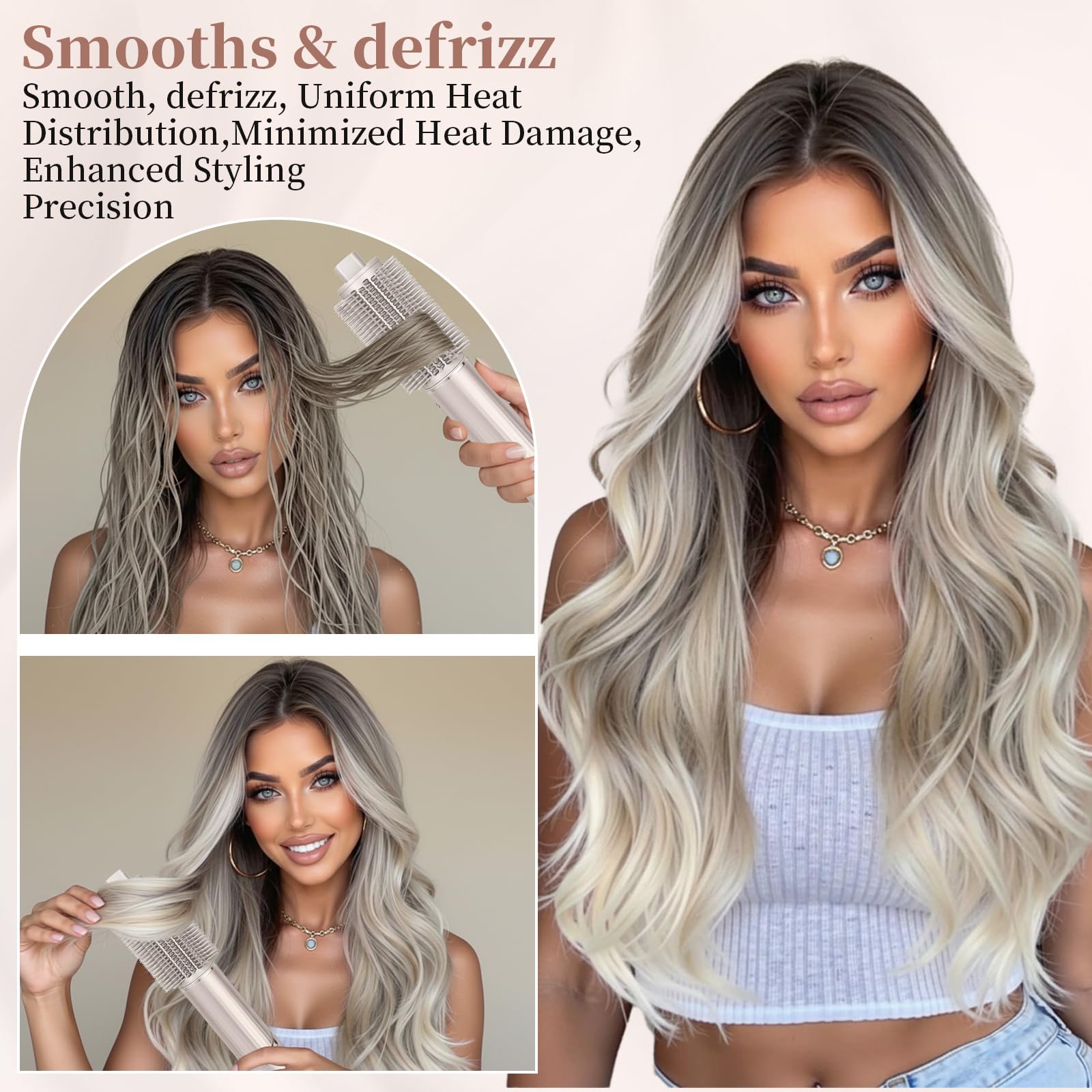 Upgraded Round Volumizing Brush Attachment for Shark FlexStyle HD400