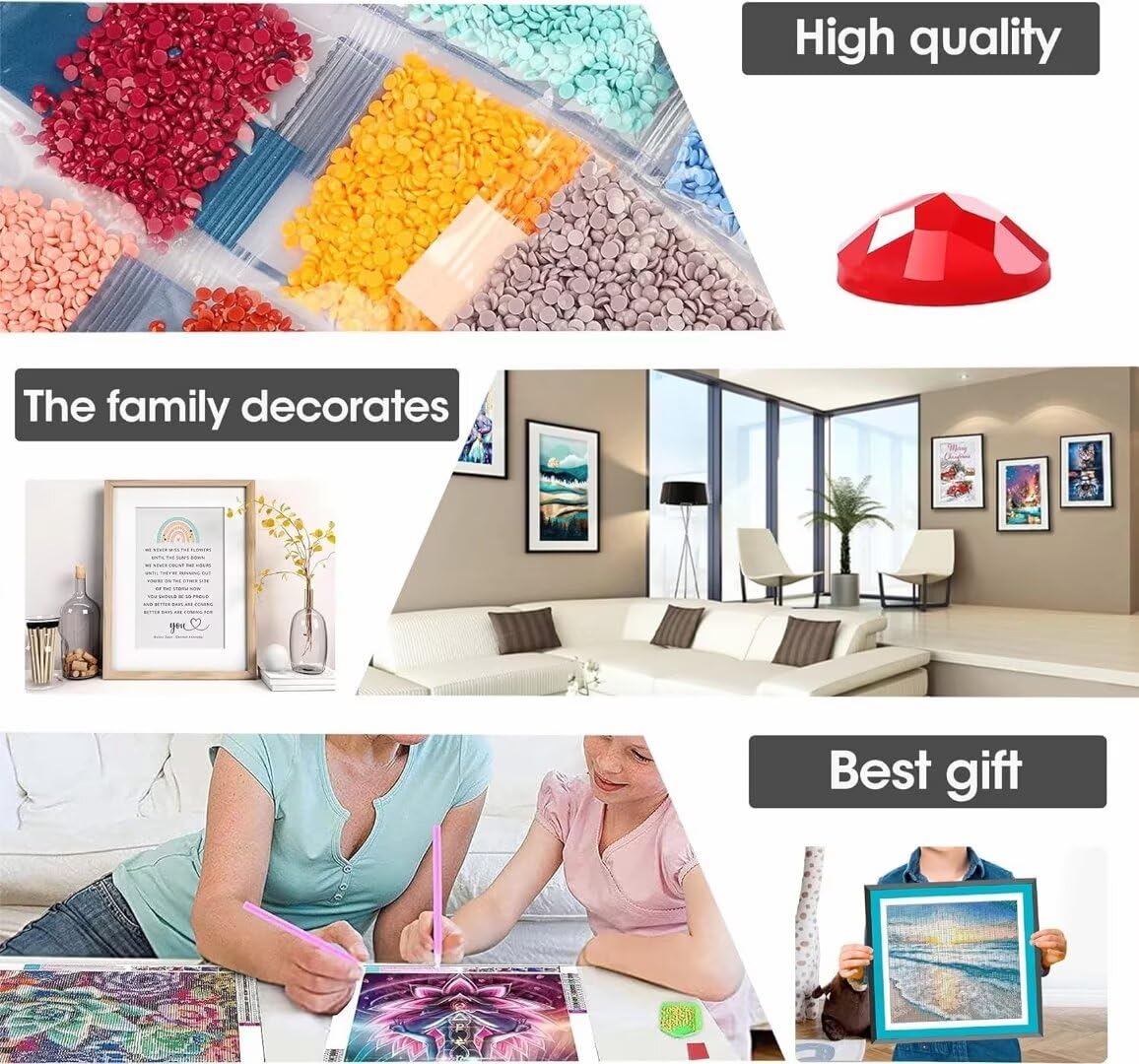 Diamond Painting Lebensbaum Buch Diamond Painting Erwachsene,5D Diamant Painting Bilder 65x80cm Stickerei Set,DIY Diamond-Painting Basteln Erwachsene Full Drill Crystal für Wand Home Décor,Gifts 45X