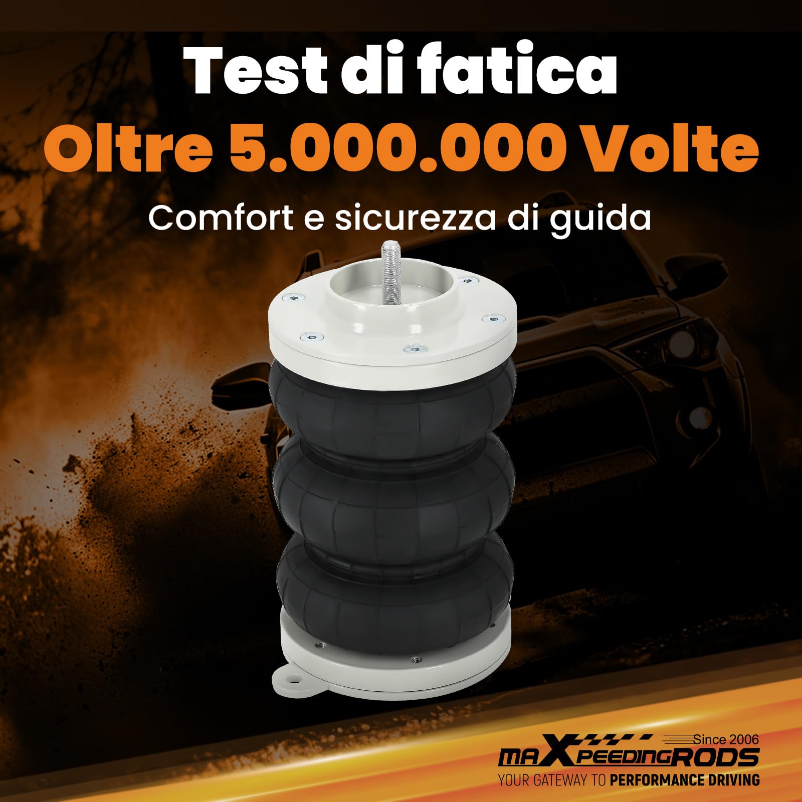 maXpeedingrods 2 sospensioni pneumatiche Z6 per Fiat Ducato 230/244/250 camper 1994