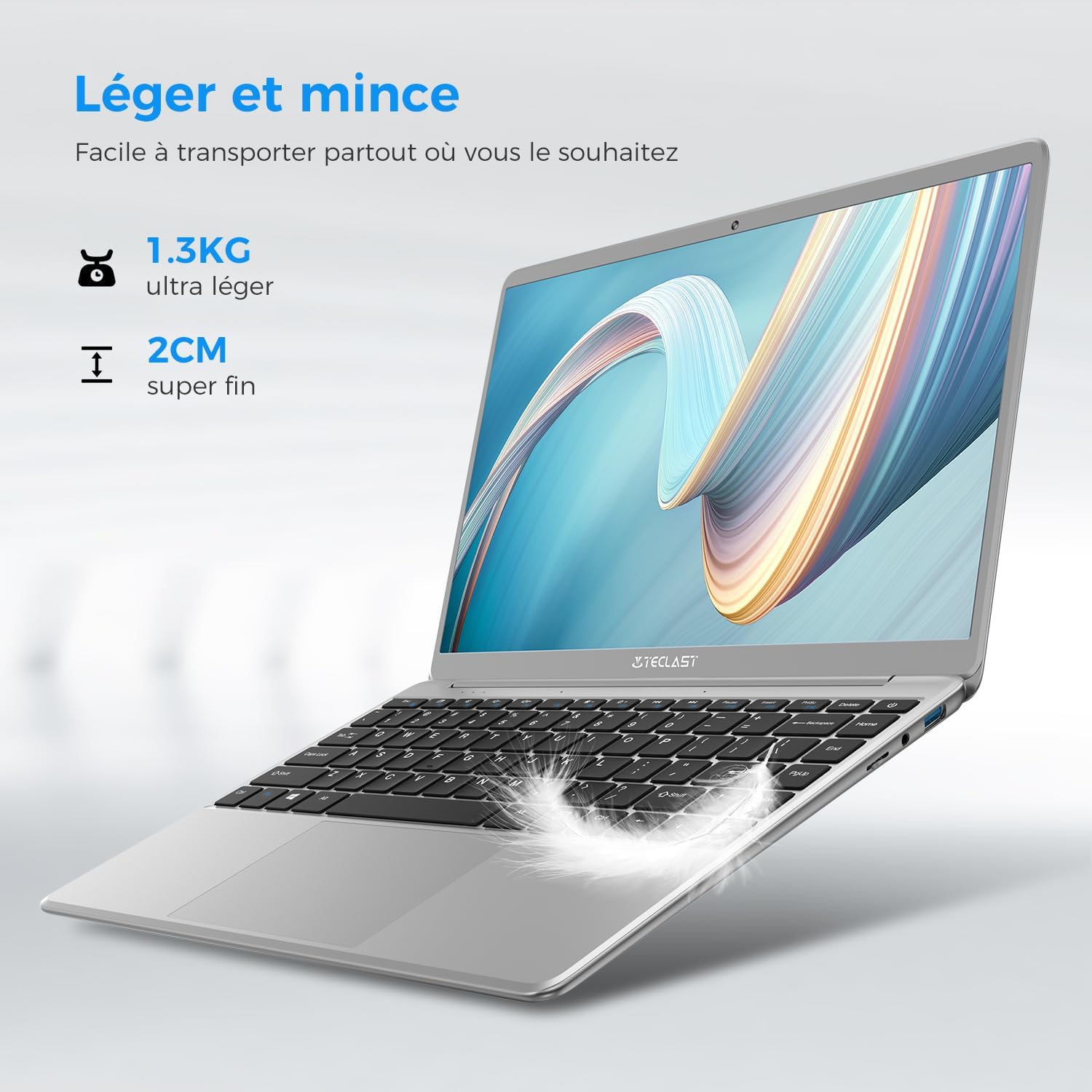 TECLAST PC Portatile 14.1 Pollici, 8GB RAM + 256GB SSD TF Expansion, F7Plus2 Notebook, Windows 11 Computer Portatile, IPS 1920x1080, Intel Celeron N4120 2.6GHz Processore, 2.4G/5G WiFi, Bluetooth4.2 TECLAST PC Portatile 14.1 Pollici, 8GB RAM + 256GB SSD TF Expansion, F7Plus2 Notebook, Windows 11 Computer Portatile, IPS 1920x1080, Intel Celeron N4120 2.6GHz Processore, 2.4G/5G WiFi, Bluetooth4.2