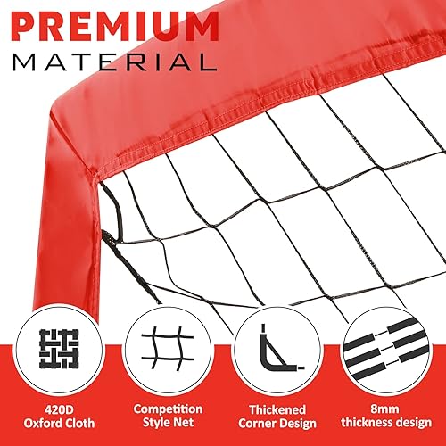 Miniatura 8 de RUNBOW Portería de fútbol portátil para niños de 4 x 3 pies para patio trasero, red de fútbol pequeña, juego de 2 con bolsa de transporte