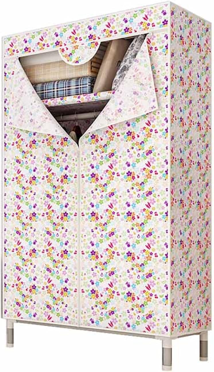 Armoire temporaire portable d'angle penderie tissu Oxford 168cm