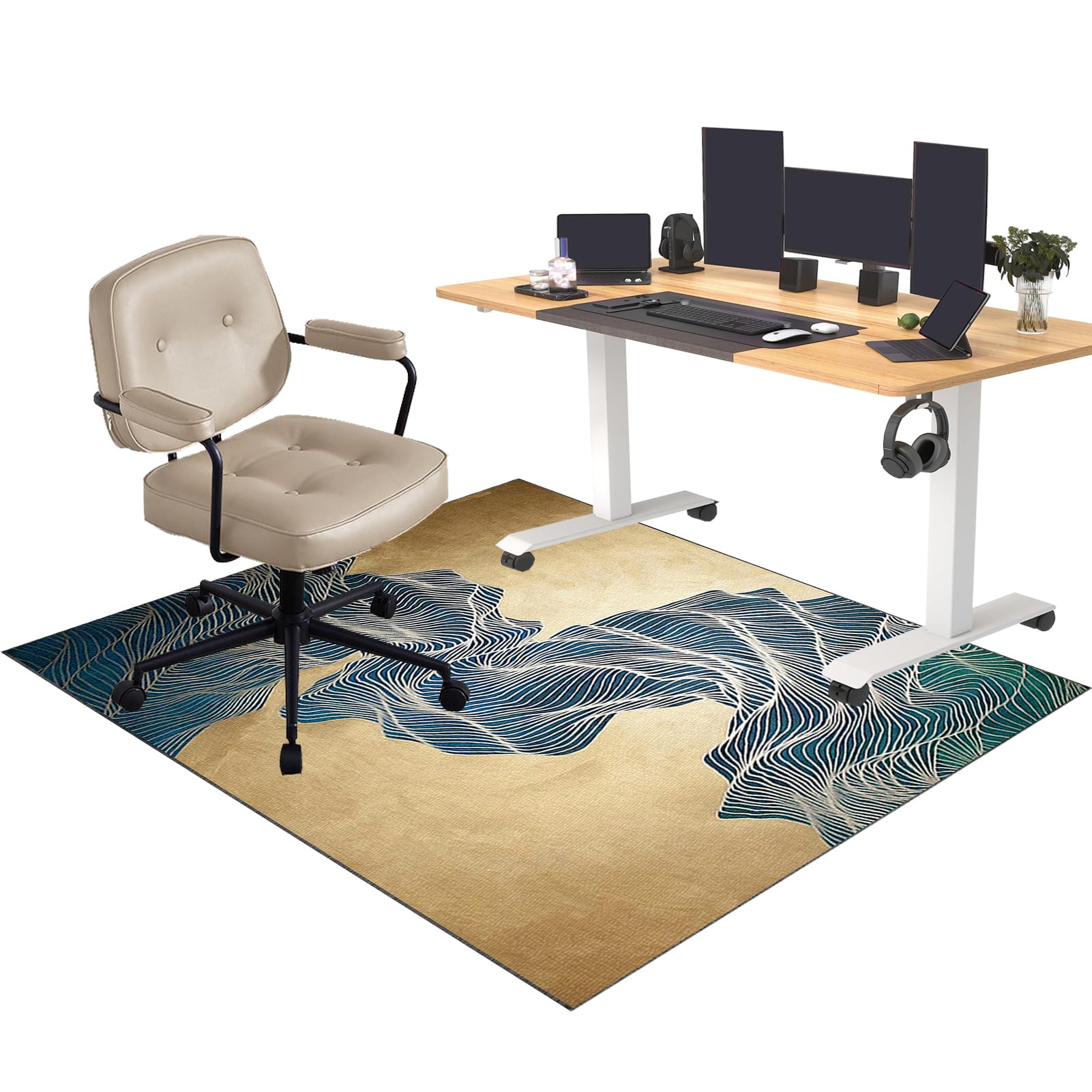 Office Chair Mat For Hardwood Floors Non Slip Computer Desk Chair Mat For Carpet Floor Protector Mat For Rolling Chair Gaming Chair Mat For Carpet Floor Mat For Office Chair Gaming Rug