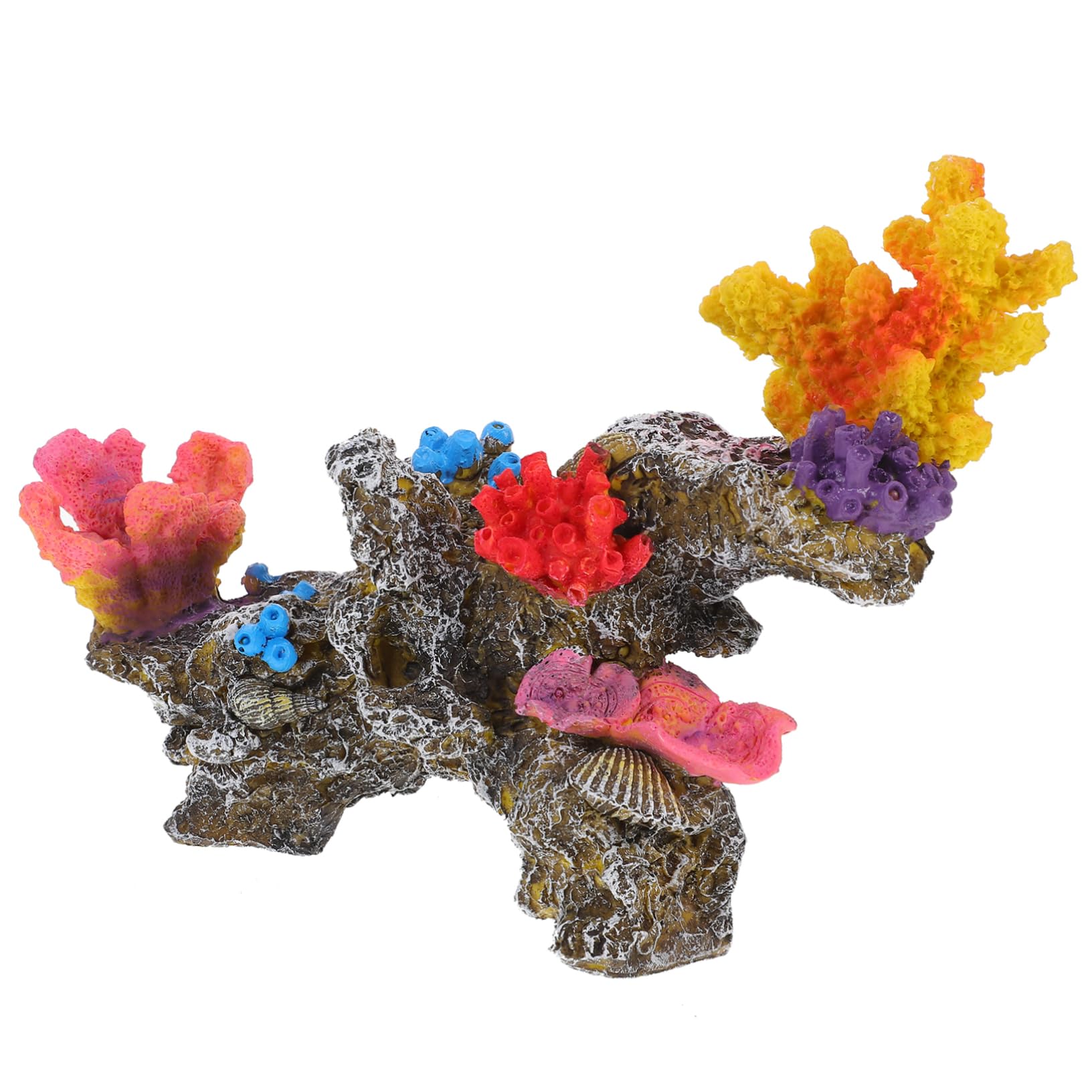 BESPORTBLE 2St künstliches Korallenfischbecken Korallenriff Dekorationen für Aquarien Aquarium Dekoration aquariumdeko Korallen für Süßwasseraquarien Fischzubehör für Aquarienmedium PVC