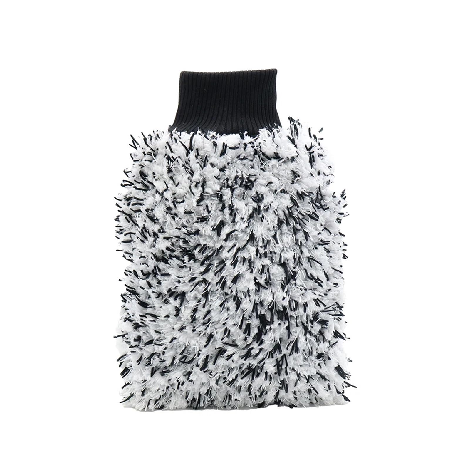 DYYEUAVT 2Pcs Car Wash Glove Snow Cleaning Gloves Polishing Extra Thick Black Double Sided Microfiber Auto Accessories