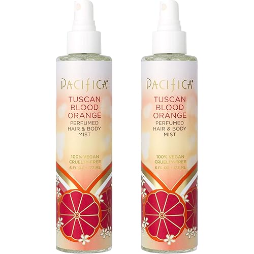 Pacifica Perfumed Hair and Body Mist Tuscan Blood Orange, 6 Fl Oz, Pack of 2