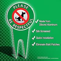 Vista 6 de Cartel de perros con mensaje "No Peeing/Pooping Be Respectful", No Pooping