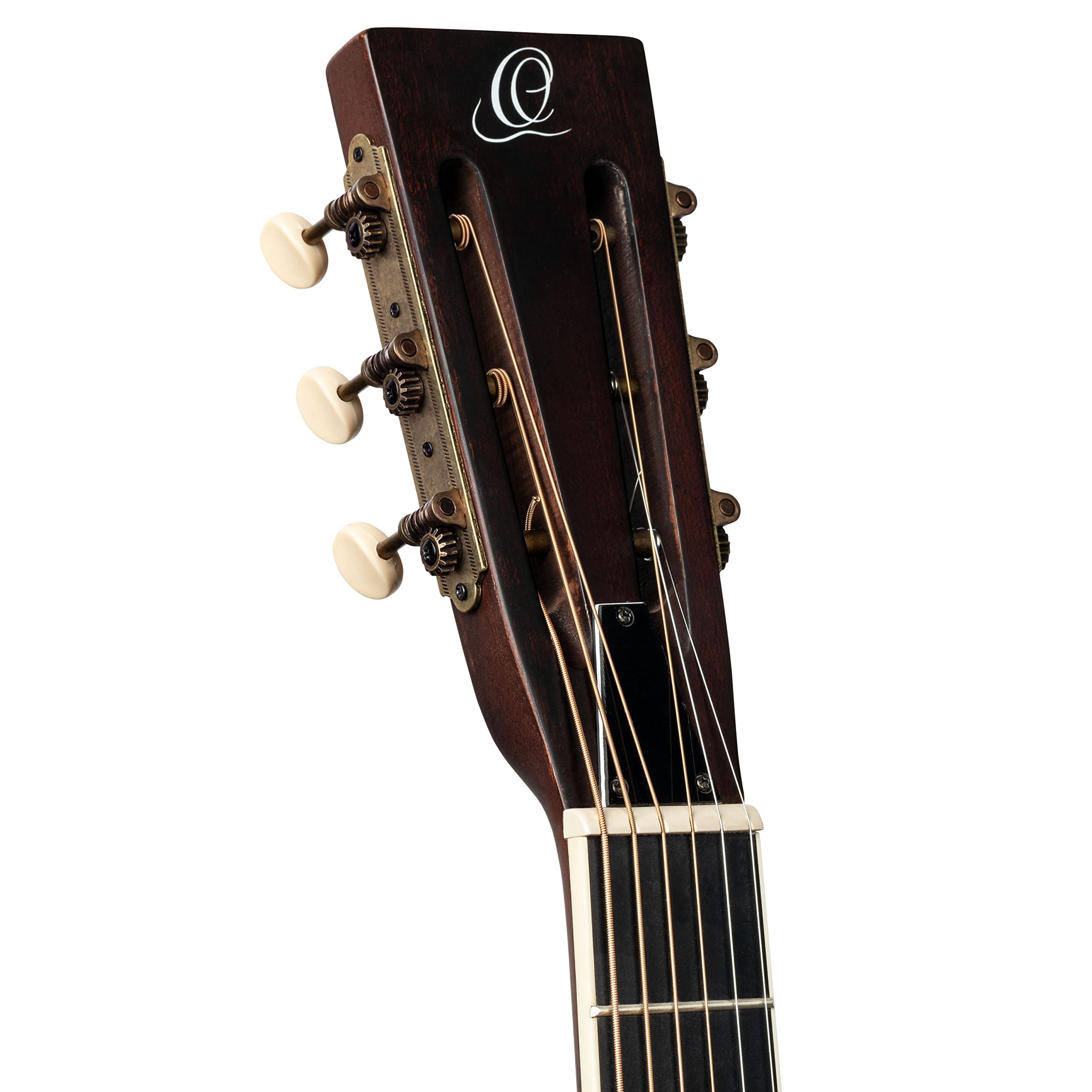 Ortega Guitars 6 corde Americana Series Acustica-Elettrica Parlor Resonator Chitarra, Destra, Whisky Burst (RRG30E-WB)