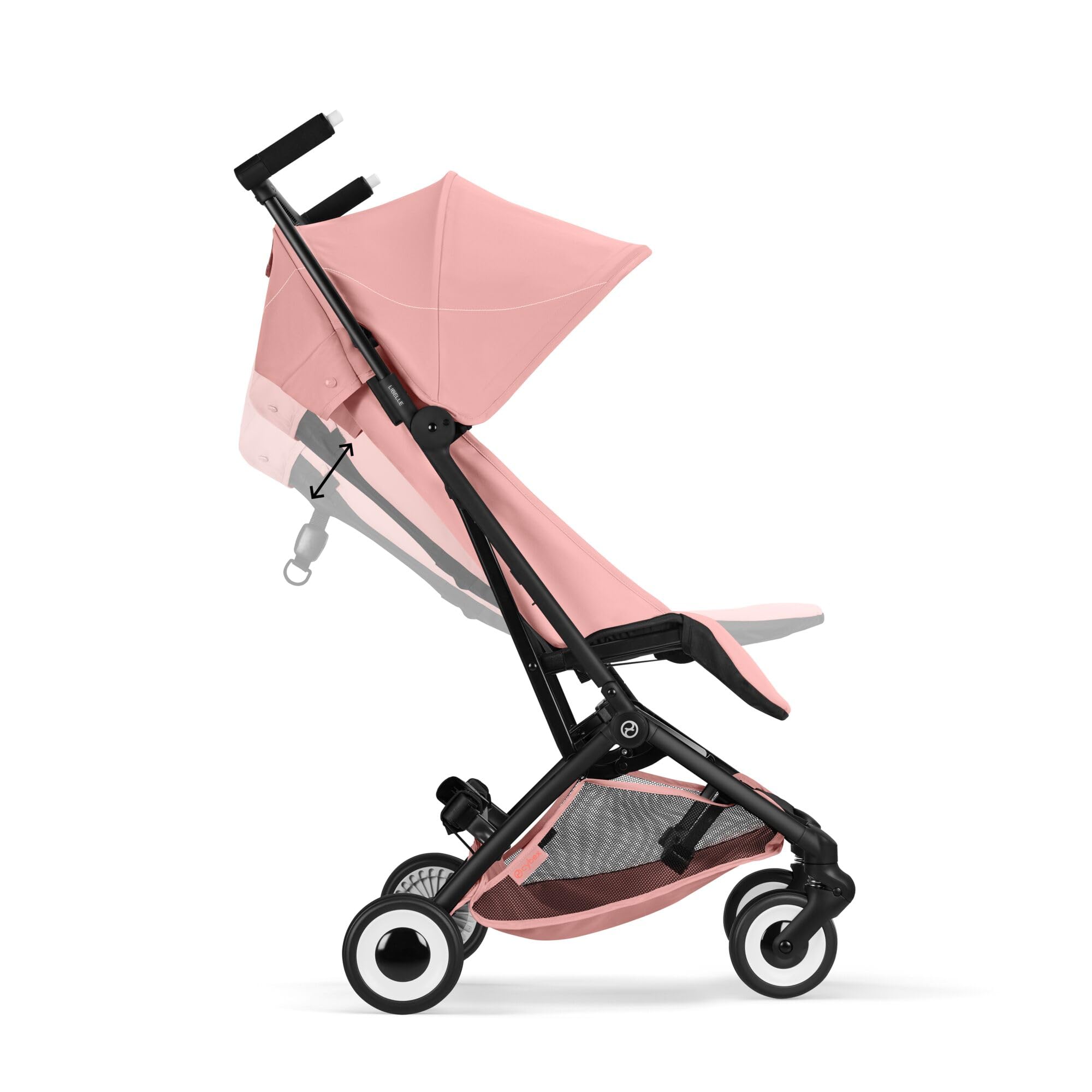 CYBEX Gold Wózek dziecięcy LIBELLE w rozmiarze pasującym do bagażu podręcznego, Od ok. 6 miesięcy do ok. 4 lat (maks. 22 kg), Ultralekki (tylko 6 kg), Jednoręczny system pasów, Candy Pink