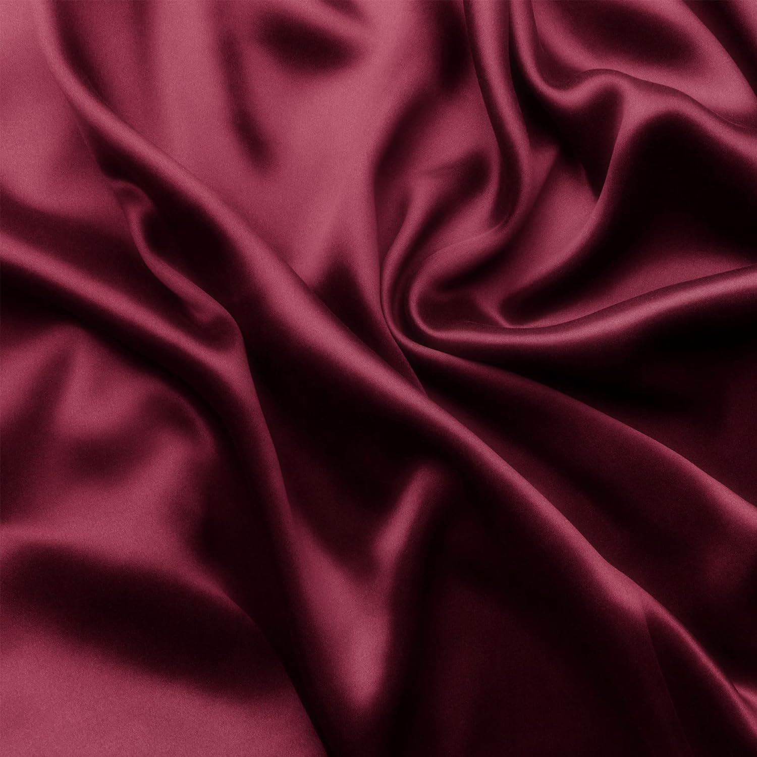 Satin Fabric Charmeuse Satin Fabric Silky & Shiny Cloth Fabric, Smooth Bridal Satin Fabric for Wedding Dress, Clothing Making, DIY Crafts, Sewing, Pillow Cover (Wine, 1 Meter)-image-13