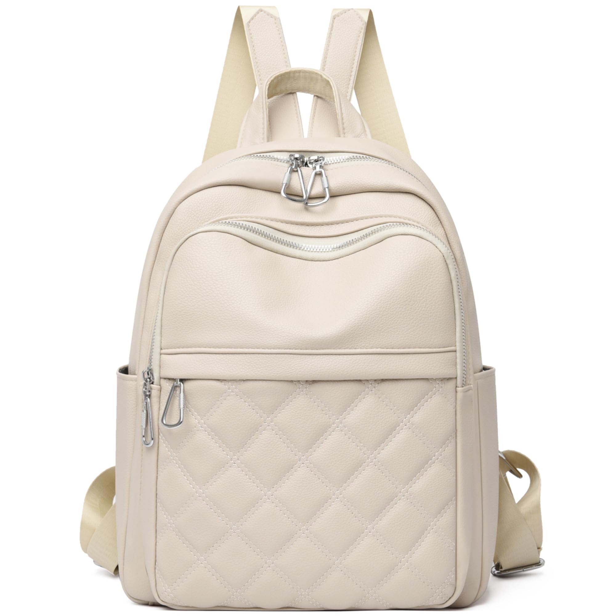 Suweir Zainetto Donna Elegante Zaino Donna Pelle PU Zaino da Città Impermeabile Casual Daypack Backpack per il Lavoro per Viaggi, Lavoro, Scuola