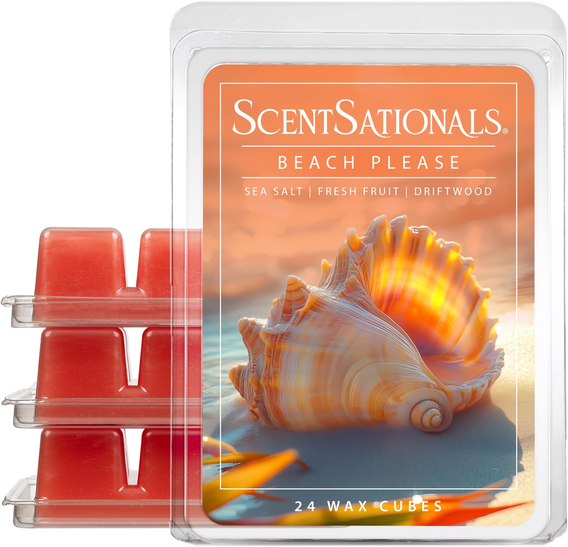 ScentSationals Beach Please Wax Cubes - 4-Pack