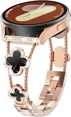 WINGLE para Galaxy Watch 88 Classic Banda 404446mm Galaxy Watch 7 6 5 4 FE Banda 40mm 44mm Samsung Watch 5 Pro Bandas 45mm, Bandas Brillantes de