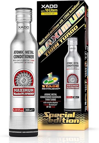 XADO Aditivo para aceite de motor, acondicionador de metal, protección contra el desgaste y reconstrucción del metal desgastado, versión premium,