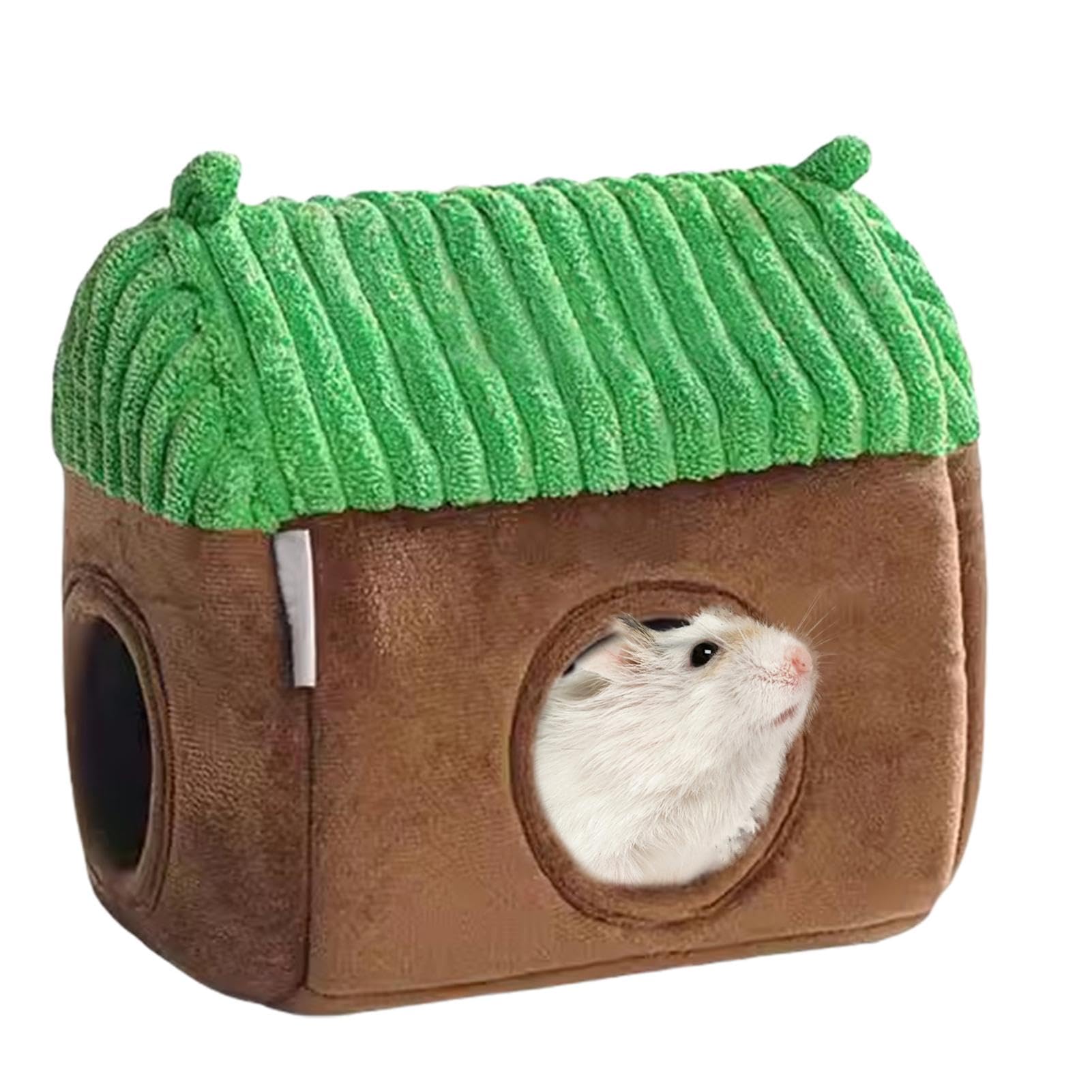 Casa de jaula de tubo de animales pequeños para evitar el frío en hámster y cobaya