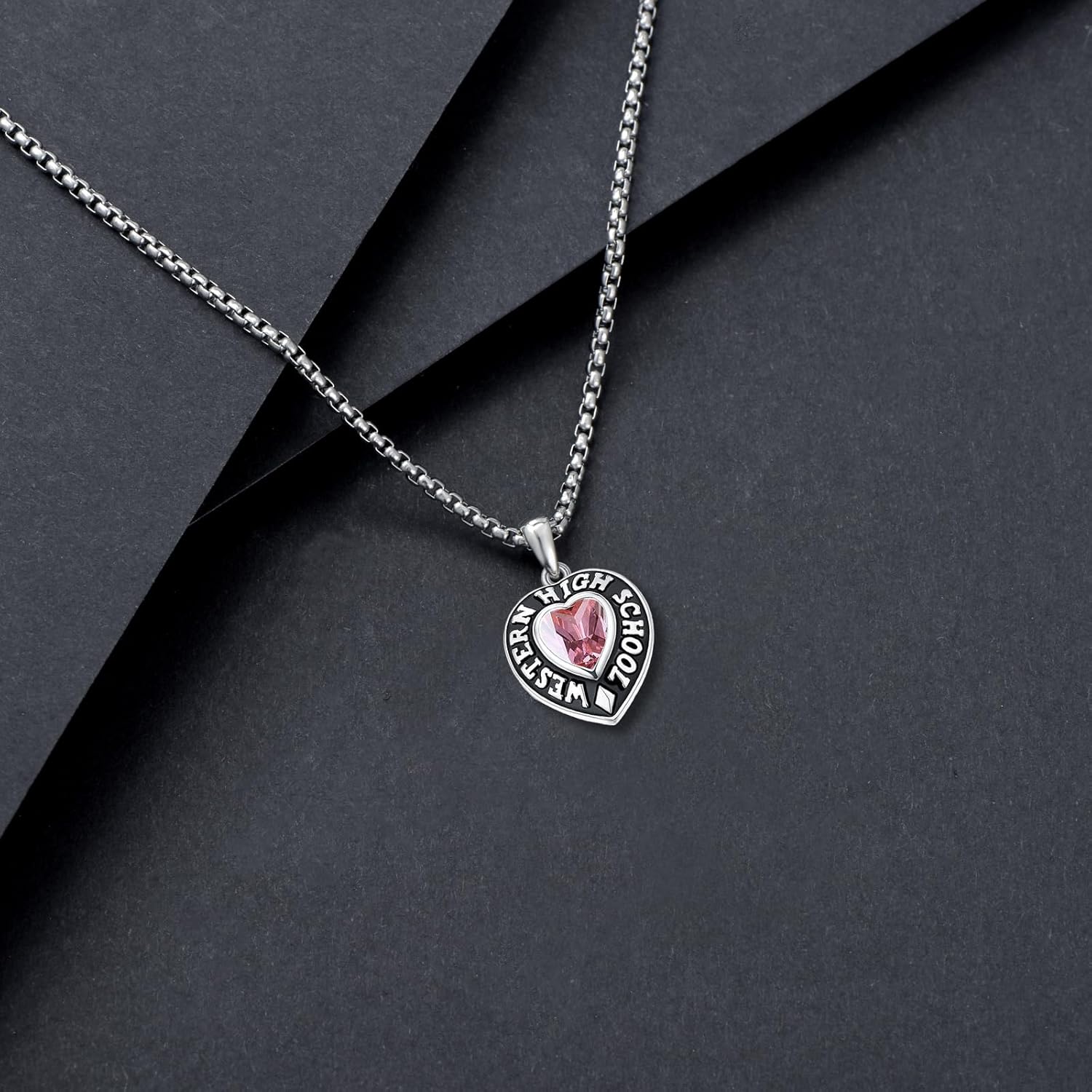 Personalized 2025 Graduation Necklace 925 Sterling Silver Customized Text and Birthstone Class Necklace Custom Graduation Jewelry Gifts for Women Men