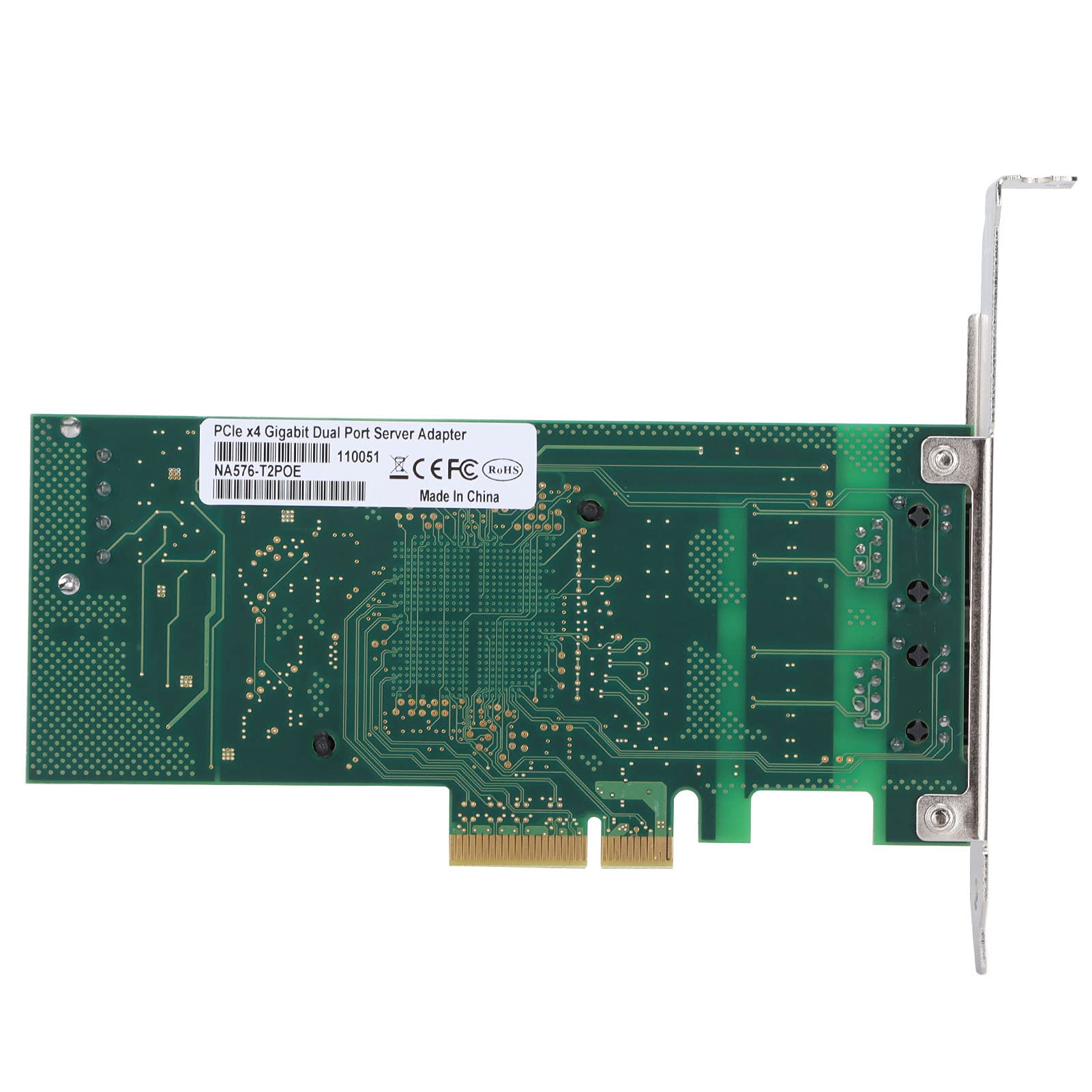 Scheda di Rete a Doppia Porta PCI-E X4 con velocità Gigabit per Applicazioni Server e Workstation Design Compatto