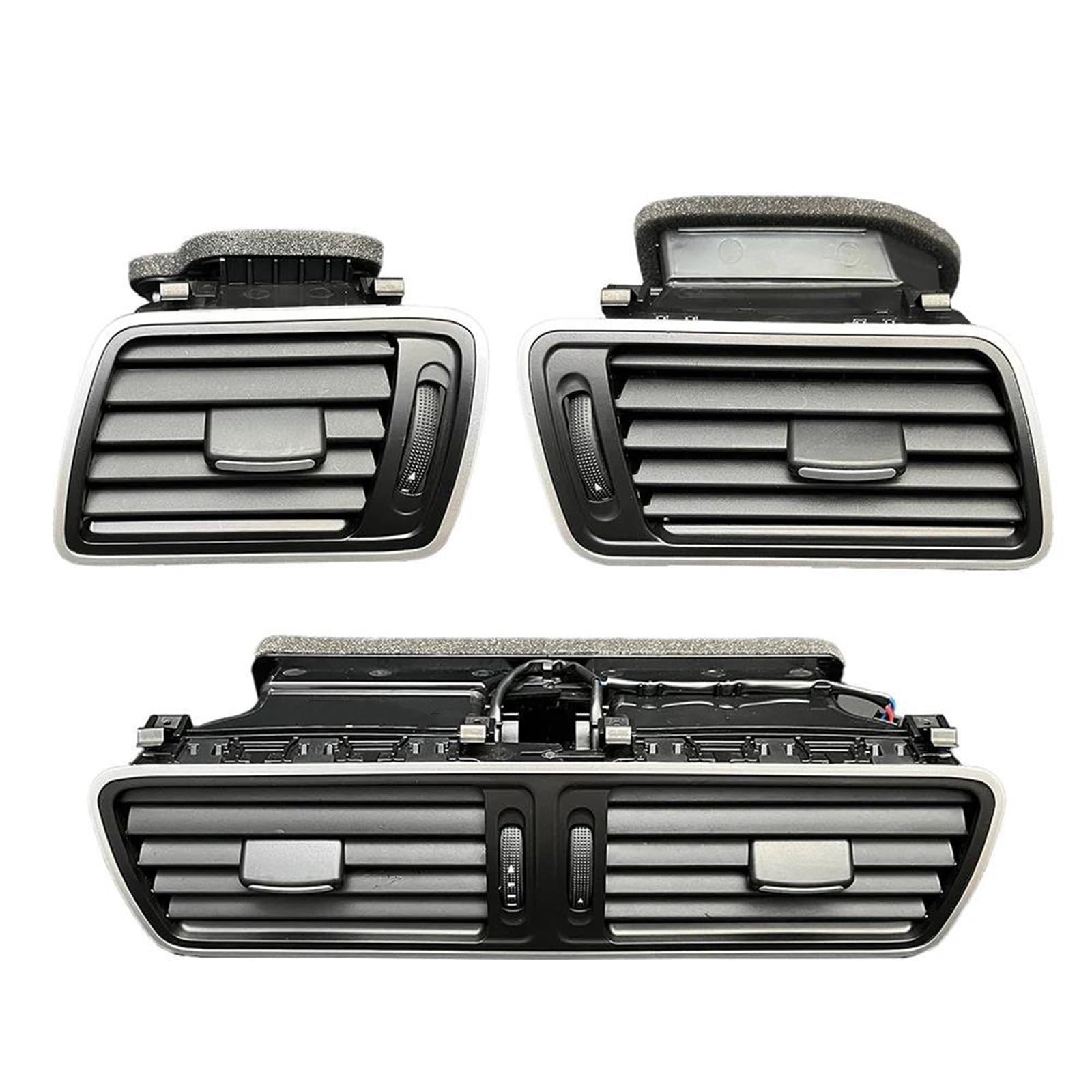 Yeskit Matte Set Car Front Dashboard Air Conditioning Outlet A/C Vents For Vw For Passat B6 B7 For Cc R36 Air Vent Panel For Car(Matte Set)
