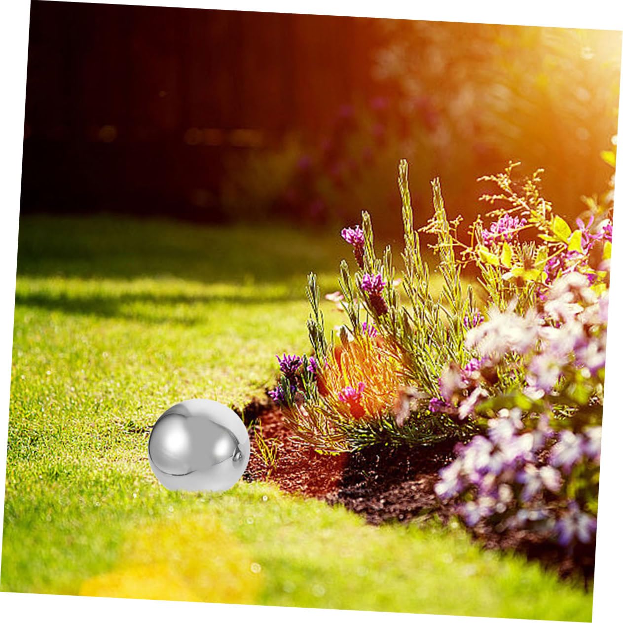 Happyyami Palla Specchio Riflettente da Giardino in Acciaio Inox 6 Pezzi