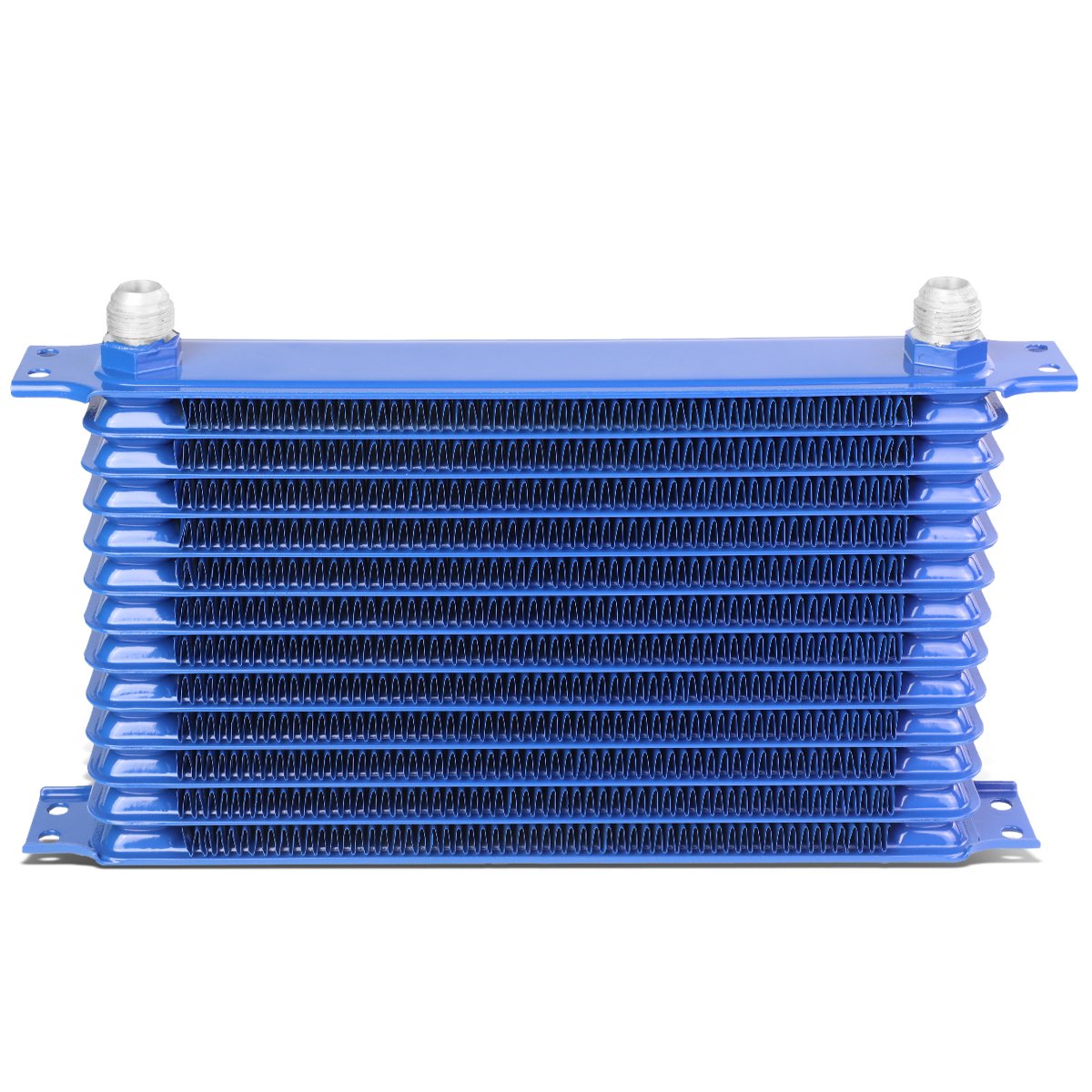 Auto Dynasty Universal Automotive Blue Aluminum 13-Row Engine & Transmission Oil Cooler