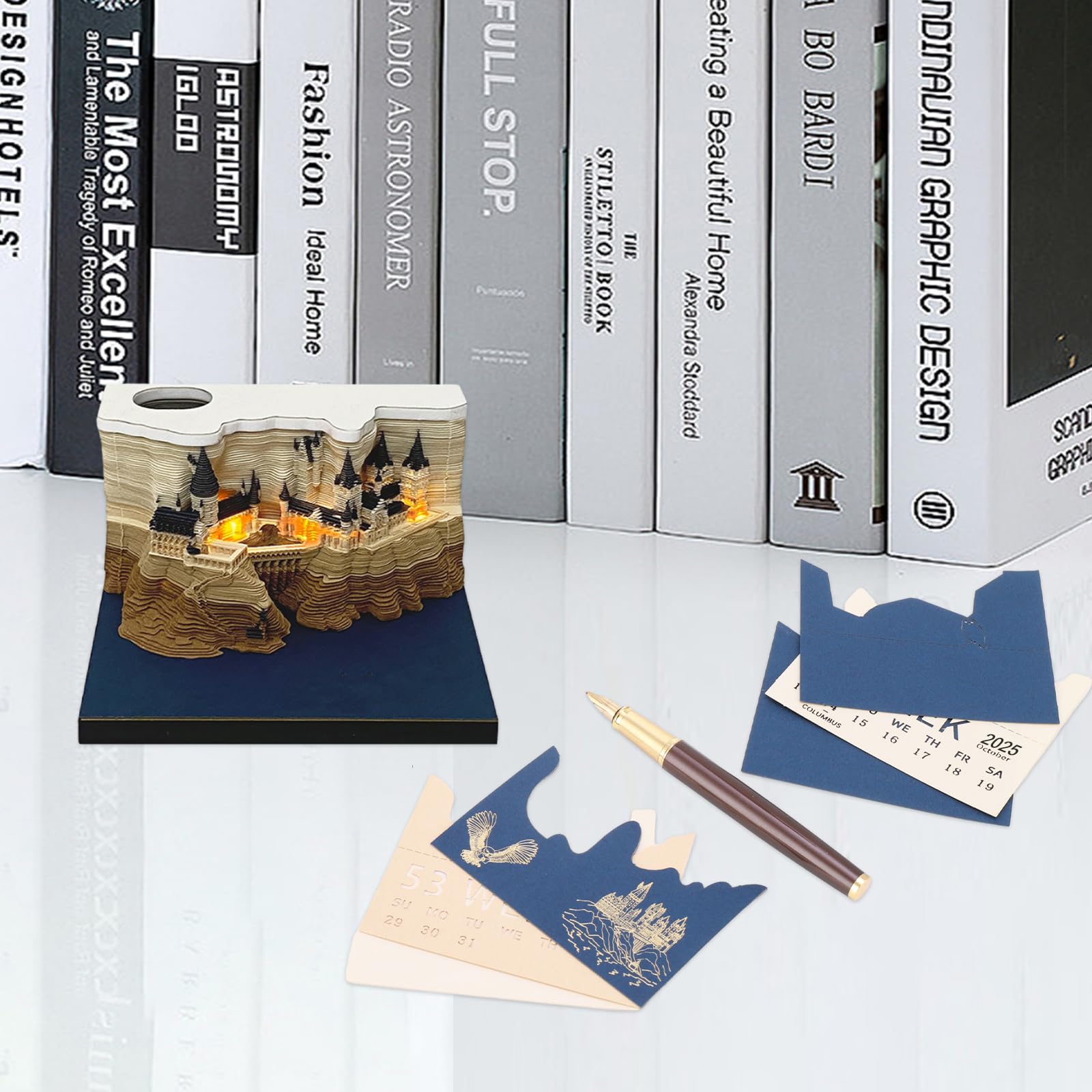 Amazon.com : 3D Calendar 2026 3D Memo Pad Hand Torn Construction
