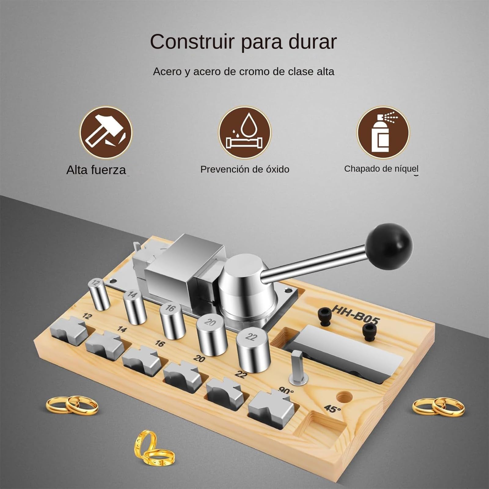 Genérico Doblador de Anillos Curvador de Aros para Joyería | Máquina Ajustable para Expandir y Reducir Tamaño para Enrollado de Alambre y Trabajos de Platería
