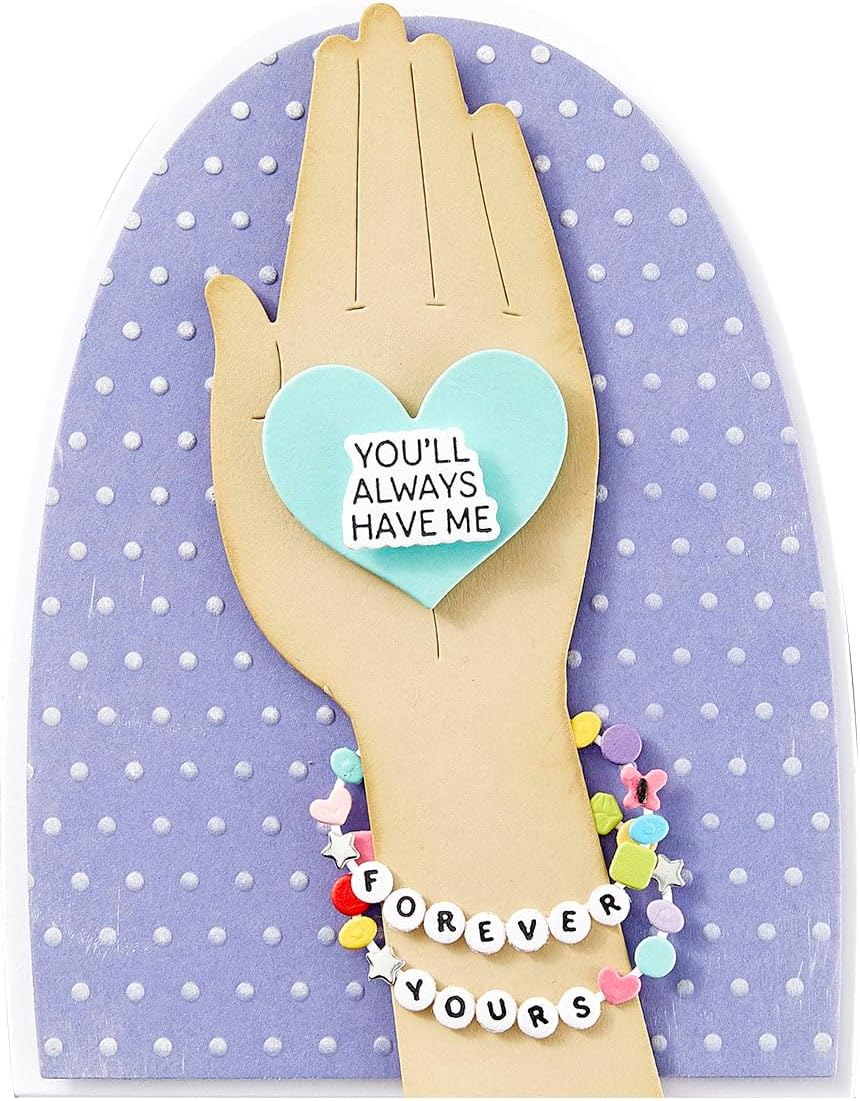 Spellbinders BP-225 Bestie Sentiments Press Plate & Die Set from The Beads of Friendship Collection