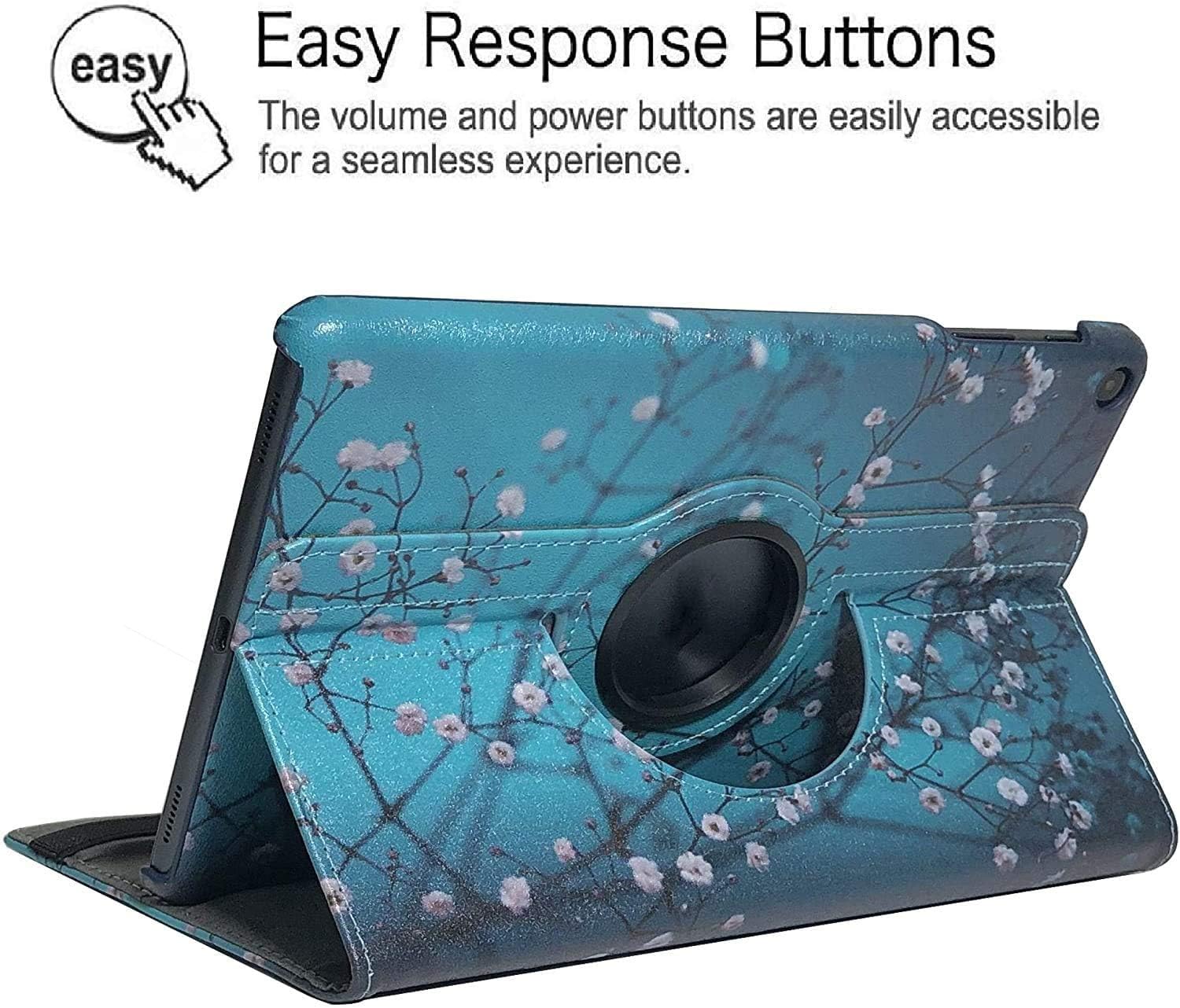 Rotating Case for Samsung Galaxy Tab A 8.0 2019 Without S Pen Model (SM-T290 Wi-Fi, SM-T295 LTE), 360 Degree Rotating Stand Smart Case for Samsung Tab A 8.0 Inch Tablet [SM-T290 T295 ] 2019 Release