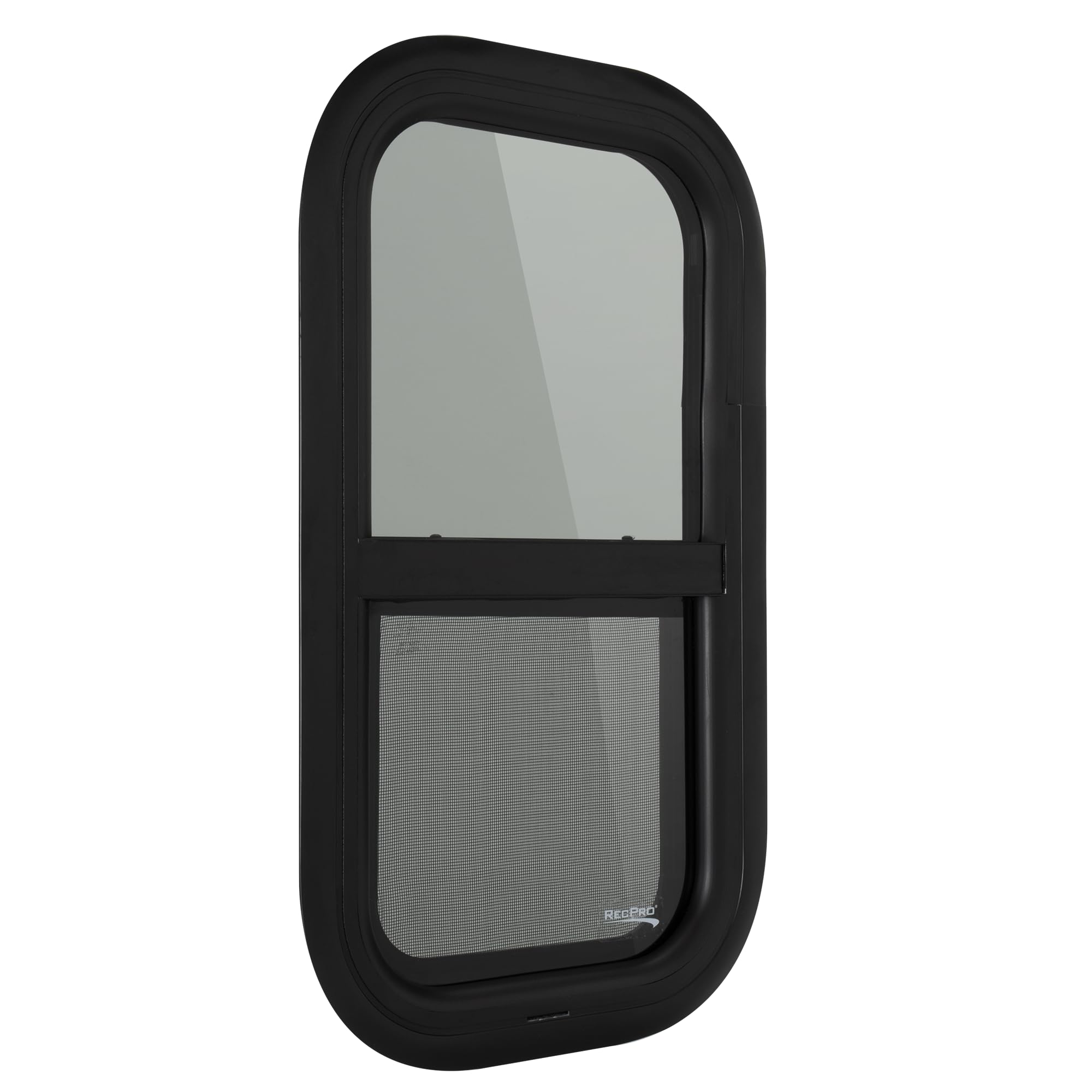 RecPro RV Window | 12"W x 22"H | Teardrop Style | Vertical Sliding | RV Window Replacement | Made in USA