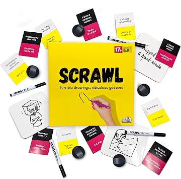 Scrawl the Adult Party Game Where Innocent Doodles Turn Dirty Packaging May vary