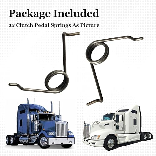 Miniatura 6 de FUSCH 2 piezas nuevo resorte de pedal de embrague de retorno compatible con Volvo Kenworth camión reemplazo # 82332690