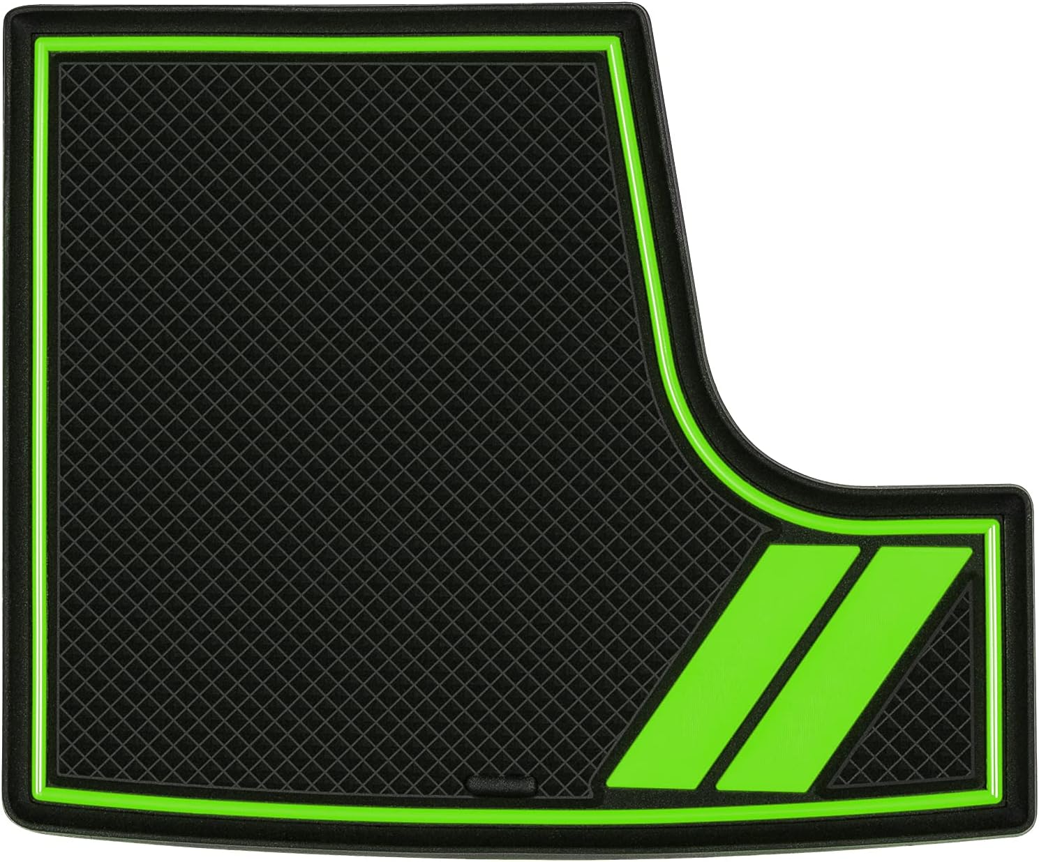 Bonbo Anti-Dust Mats for Dodge Charger 2015-2021 | 6-Piece Custom Fit Cup Holder Pads Set | Eco-Friendly Silicone Non-Slip Interior Accessories | Green