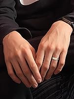 Vista 16 de Alianza de boda para hombre simple tradicional de 5 mm de oro amarillo de 10K (talles disponibles 7-12 1/2)