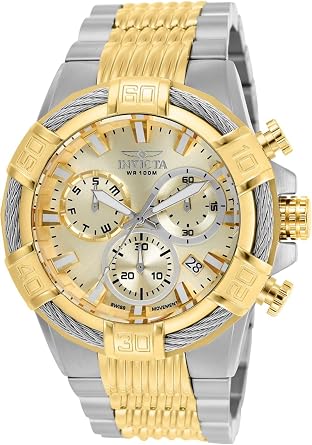 Invicta Mens Bolt Quartz Stainless Steel Casual Watch, ColorTwo Tone Model 25864
