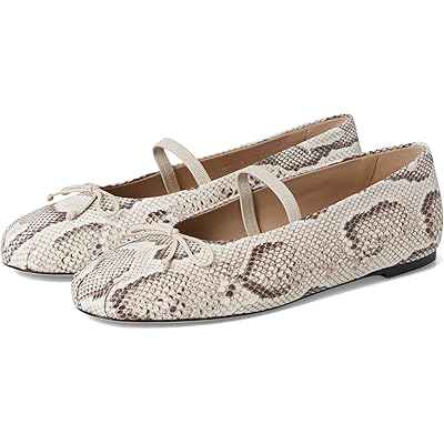 Stuart Weitzman Prima Bow Ballet Maryjane cream/linen