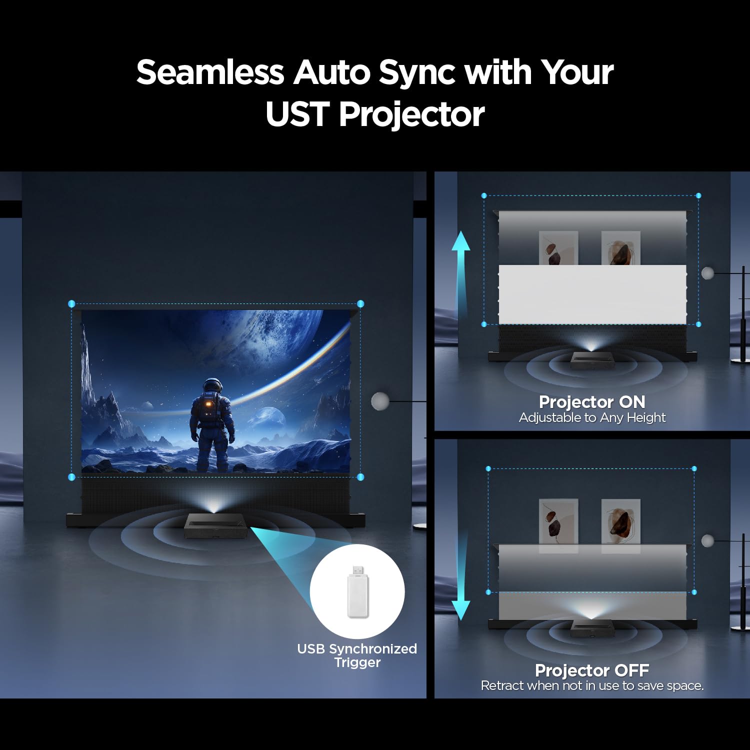 Amazon | Nothingプロジェクタースクリーン 120インチ 周囲光遮断 ALR