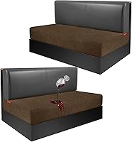 Vista 107 de Fundas de cojín 100 % impermeables para caravana, tela elástica, repuesto para asiento de cámper, funda de sofá lavable diseñada para banco de auto