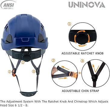 Hard Hat, OSHA Safety Helmet Construction, Vented Hardhats for Men
