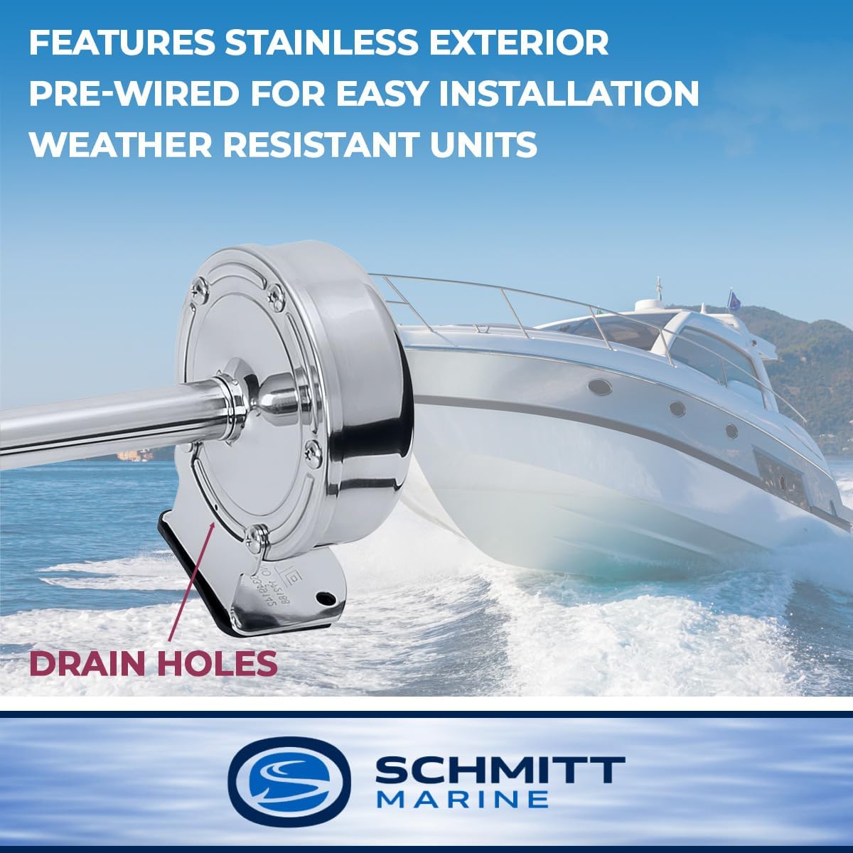 Ongaro Deluxe SS Single Trumpet Horn - 12V