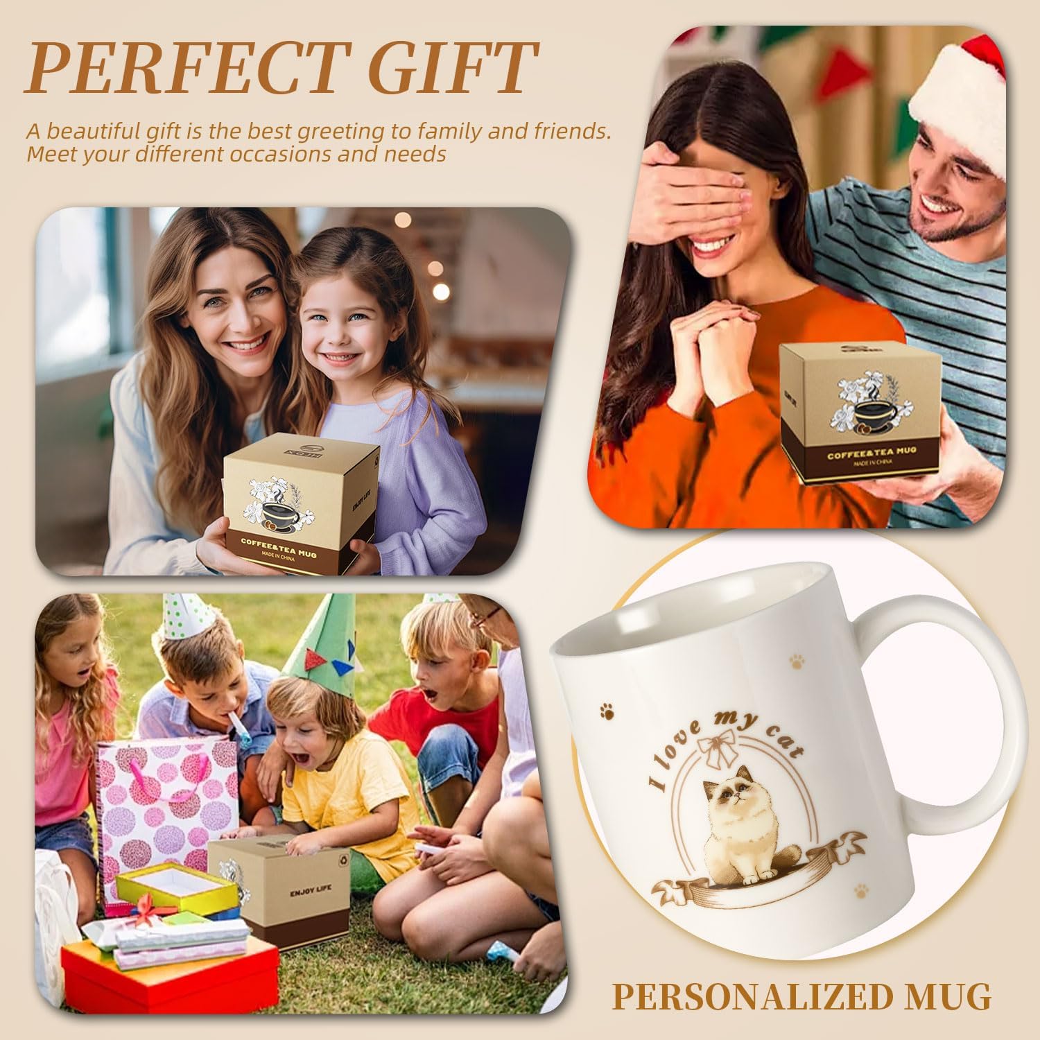 12Oz Cute Ragdoll Cat White Ceramic Mug, Mug for Daily Coffee and Tea, Lead-free Microwave and Dishwasher Safe Coffee Mug, Perfect gifts for Cat Lovers - Image 7