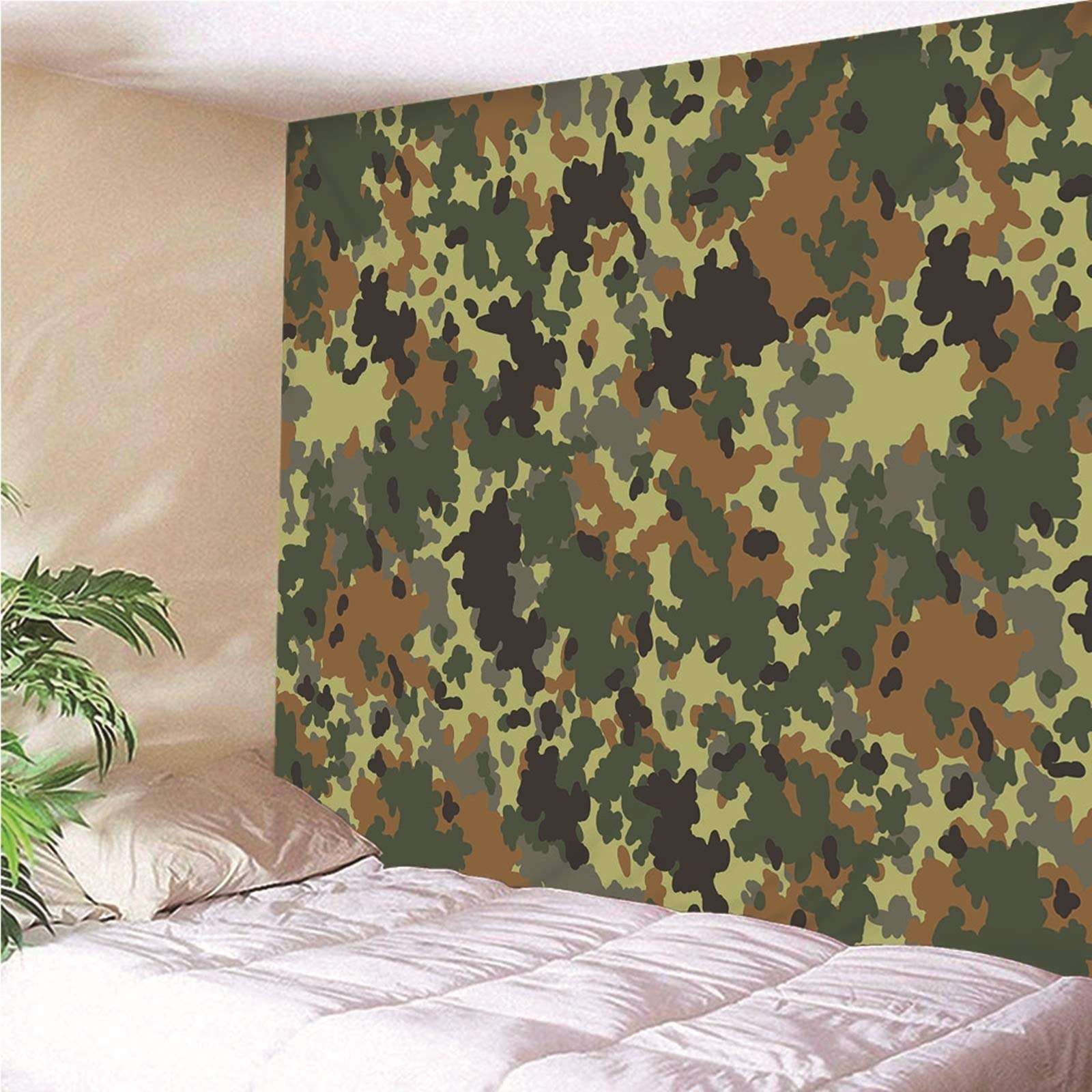 Aeici Tapiz Liso Pared, Tapiz Ventana Camuflaje Tapices De Pared Wall Hanging, Bedsheet(300X260Cm)