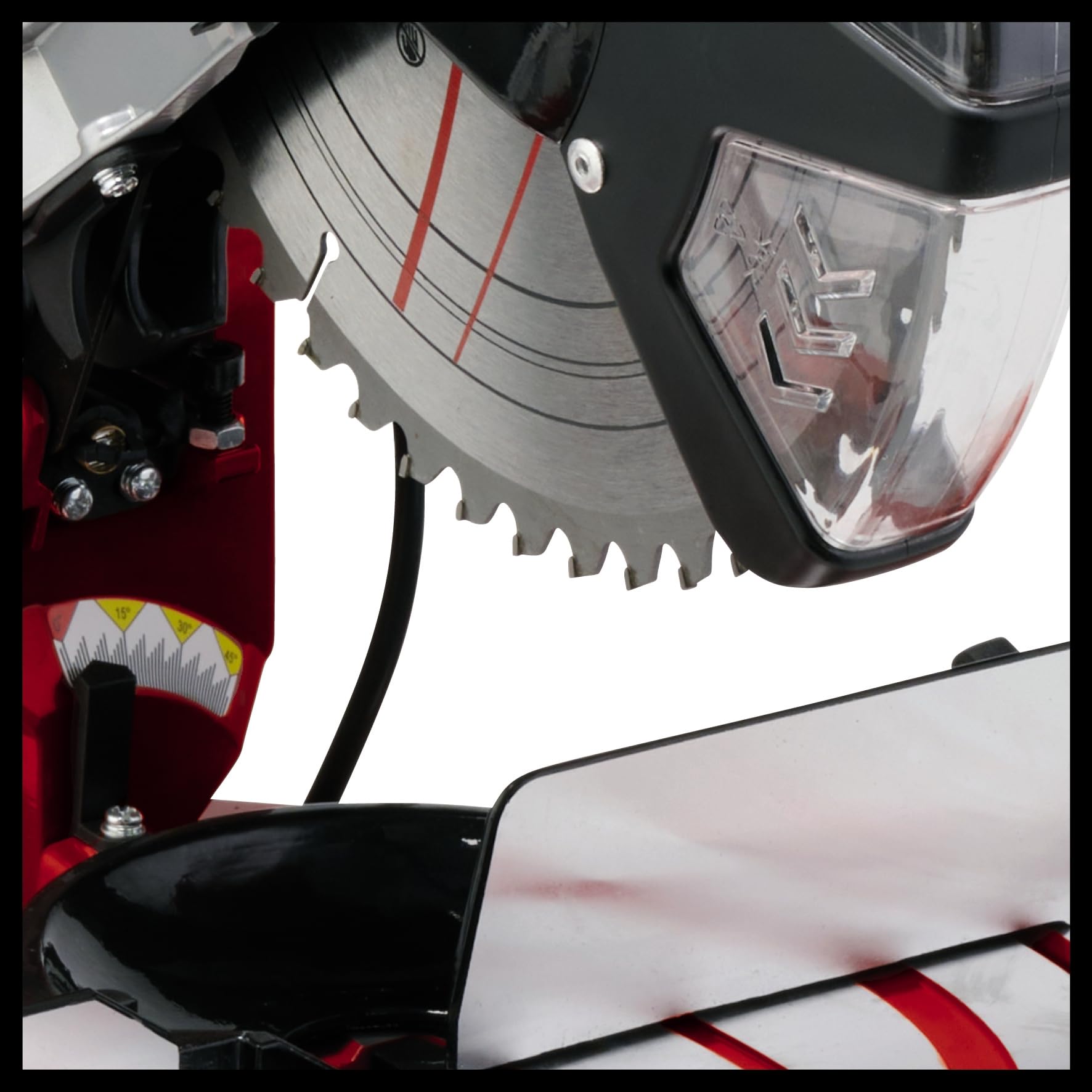 Einhell TC-MS 2513 L Troncatrice (230-240 V, 1600 W, giri al min. 4000, lama Ø250 x ø30 - 48 denti, inclinabile sinistra 0-45°, taglio max 130 x 75 mm)