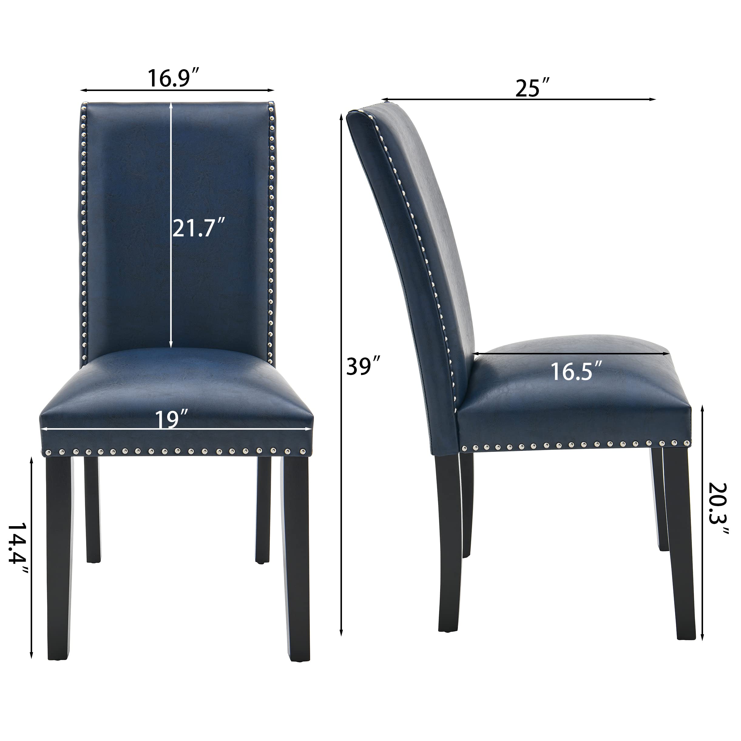 Amazon.com - Tempered Glass Dining Table Chair Set with 4 Leather display picture 1