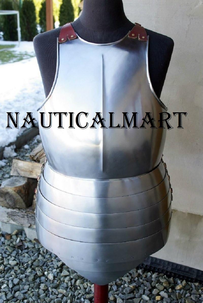 NauticalMart Medieval Reenactment Steel Cuirass Front & Back Medieval Breastplate