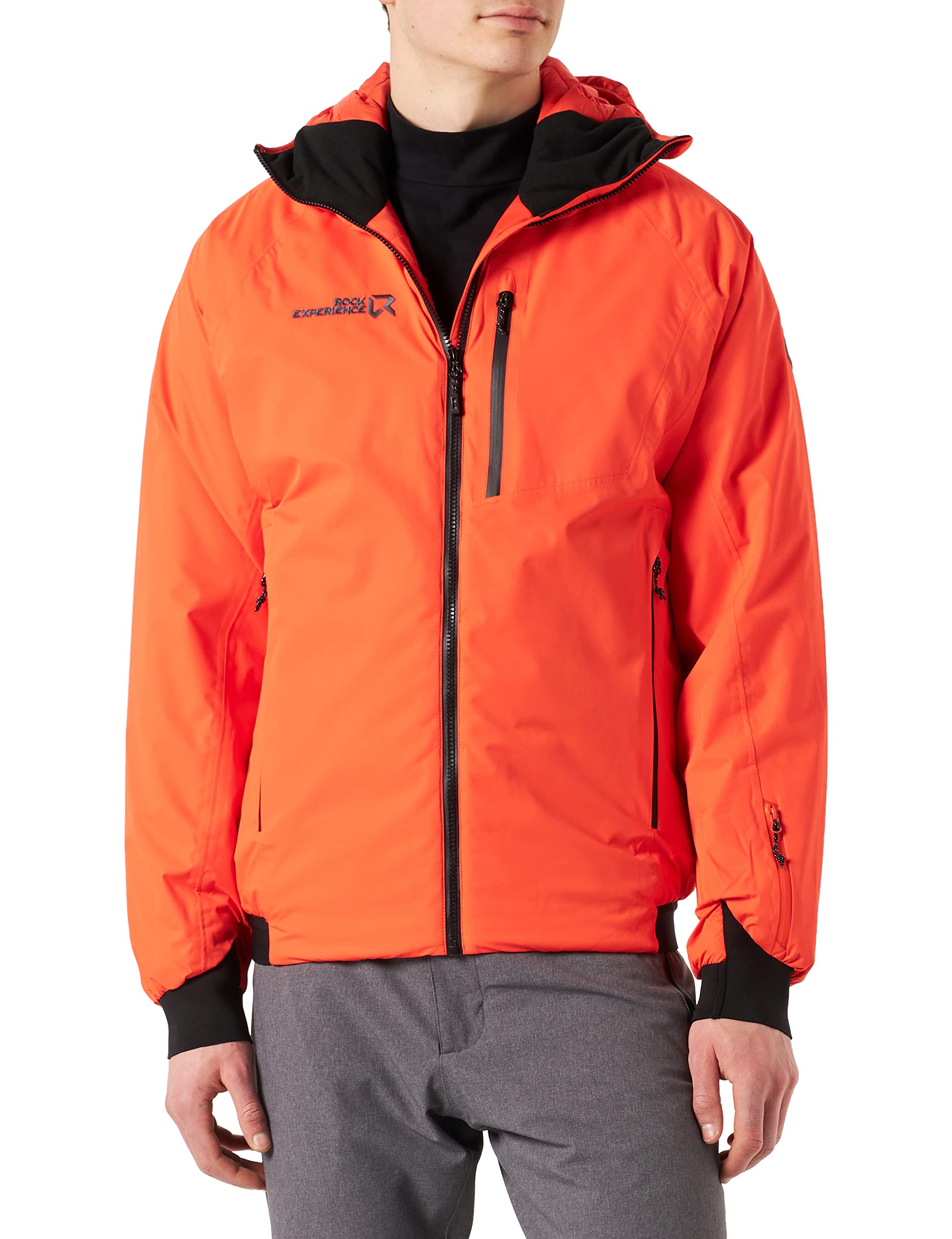 ROCK EXPERIENCE REMJ07891 KARMA PADDED Jacket Men 0740 CHERRY TOMATO+0208 CAVIAR XL