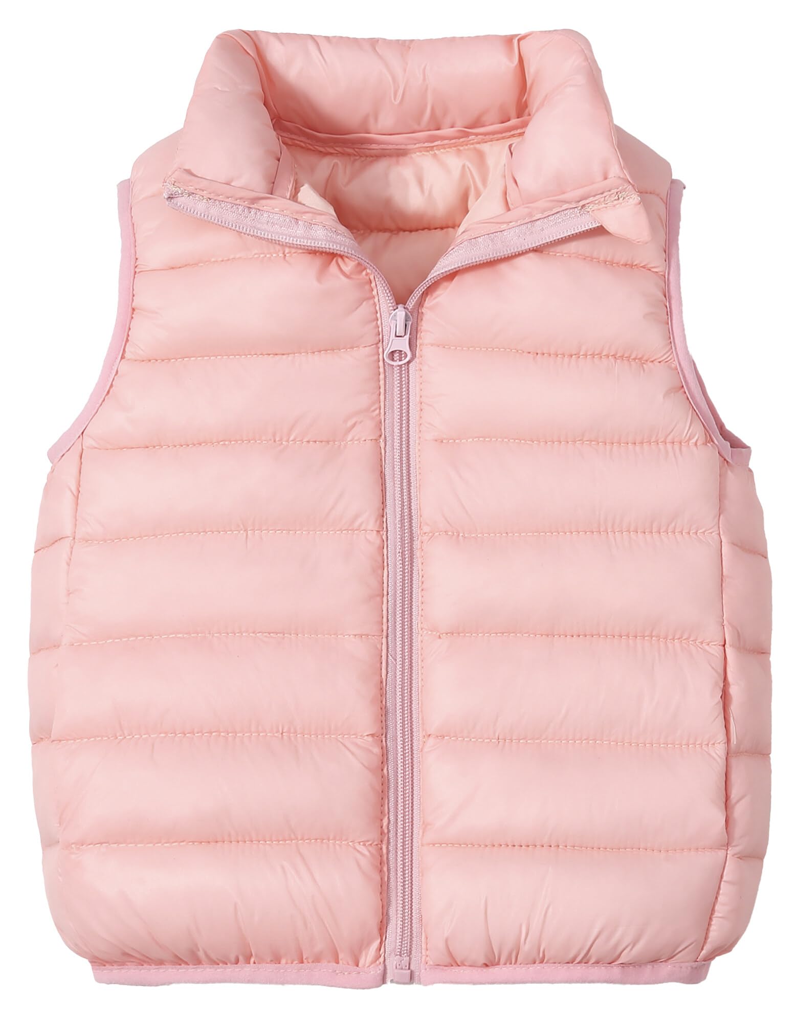 Happy Cherry Piumino per bambini per ragazzi e ragazze, invernale, caldo, senza maniche, imbottito, con colletto rialzato, gilet trapuntato