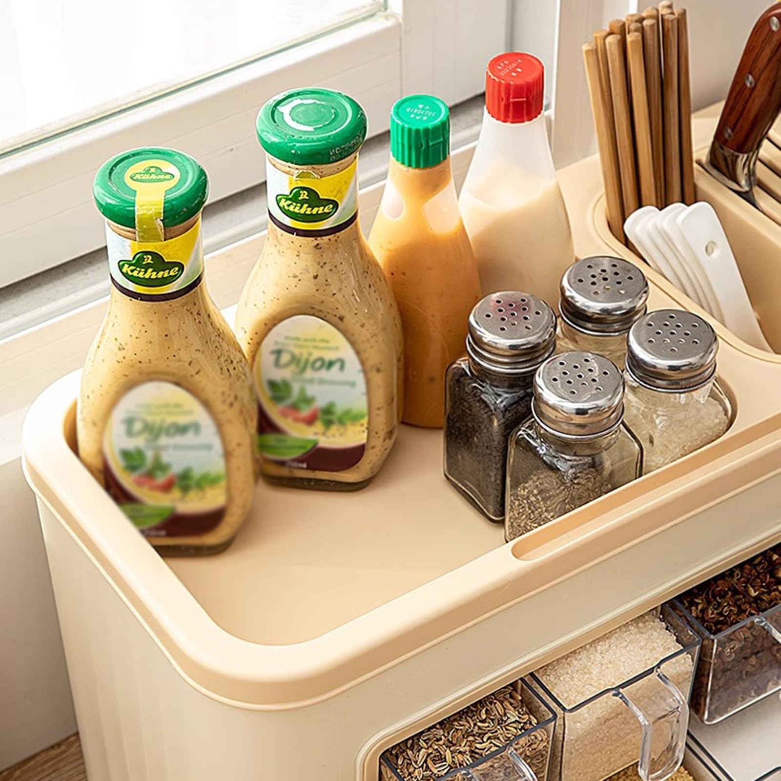 Amazon.com: Multifunctional Kitchen Seasoning Box, 6 Compartment