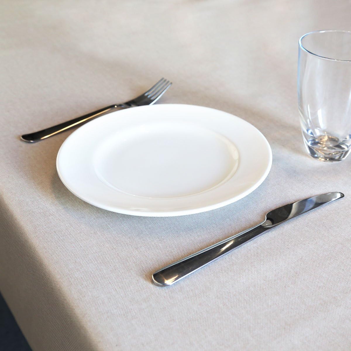 Super Deal Product LEEVAN Heavy Weight Vinyl Rectangle Table Cover Wipe Clean PVC Tablecloth Oil-Proof/Waterproof Stain-Resistant - 54 x 108 Inch ( Natural Color )
