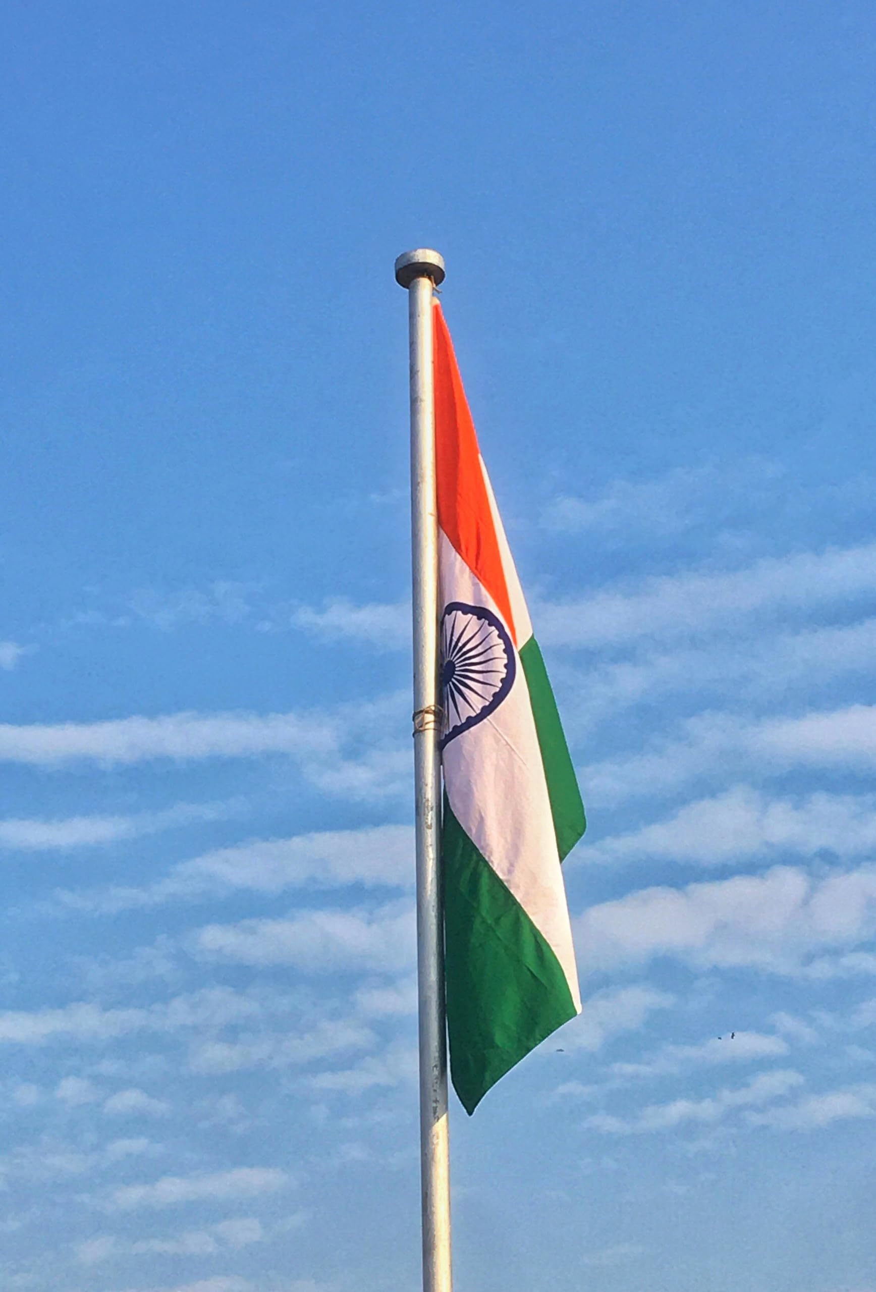 Vyxen Flag India Flags (24 * 36 Inches) (2 x 3 Feets) 100% Indian Cotton Flag, Pole Sleeve, All Sides Stitched, Made In India