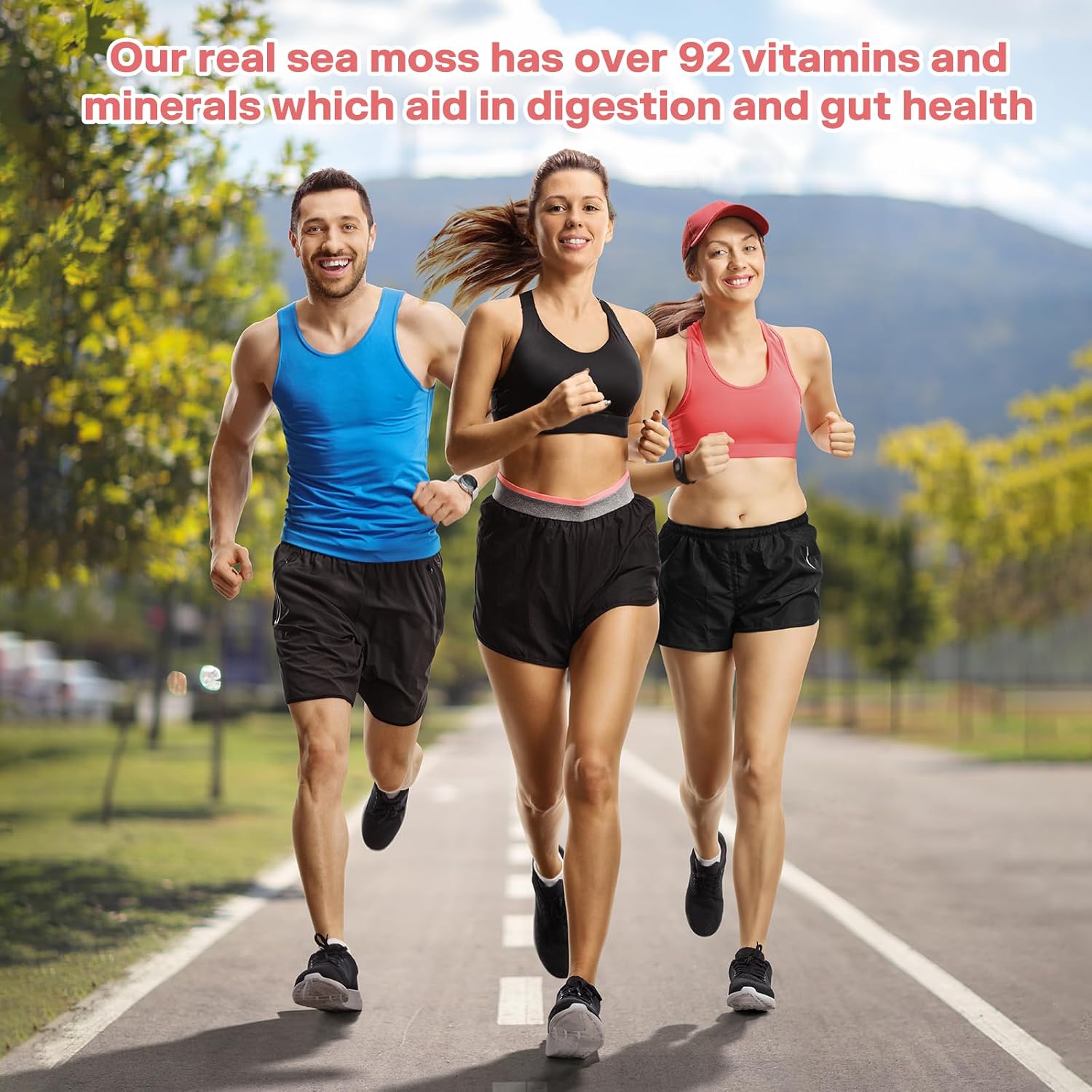 Sea Moss Gel Essential Vitamins, Trace Minerals, Vegan superfoods, jams, Jellies, and Sweet sauces Gifts (Strawberry)